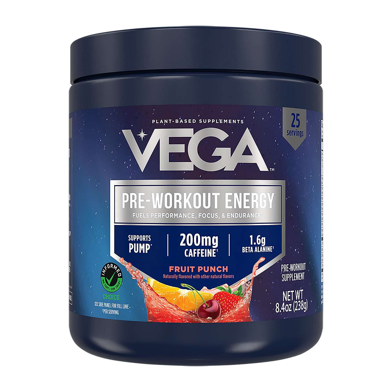 Pre-Workout Energy - Fruit Punch (25 Servings)  | GNC