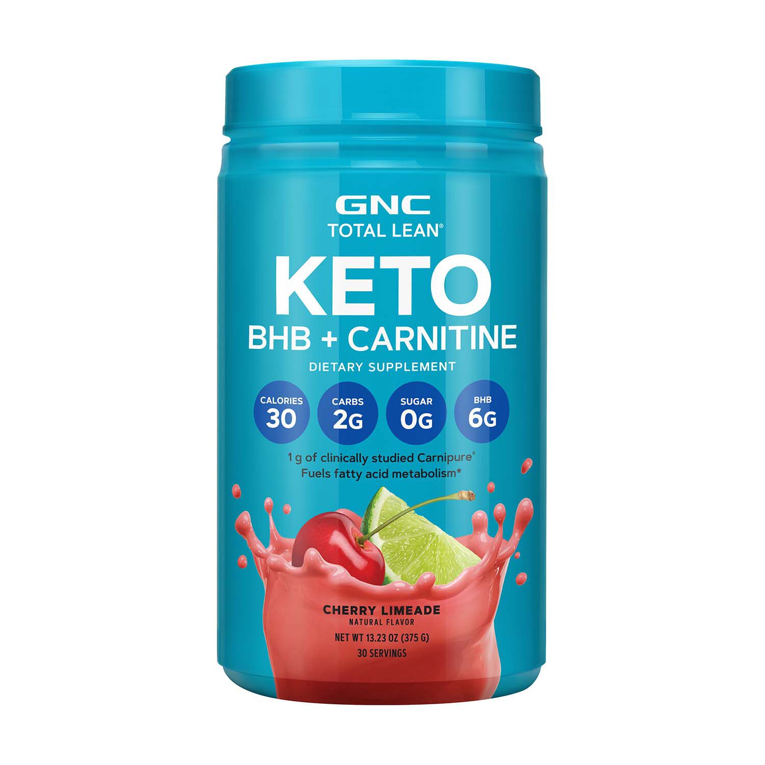 GNC Total Lean Keto BHB + Carnitine - Cherry Limeade, 30 ...