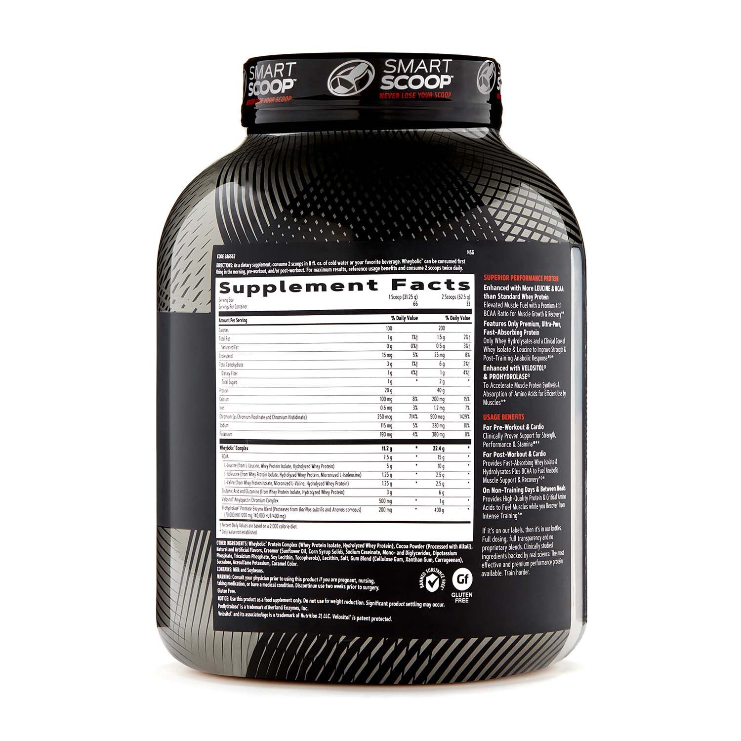AMP Wheybolic Whey Protein Powder 40g Protein Servings GNC
