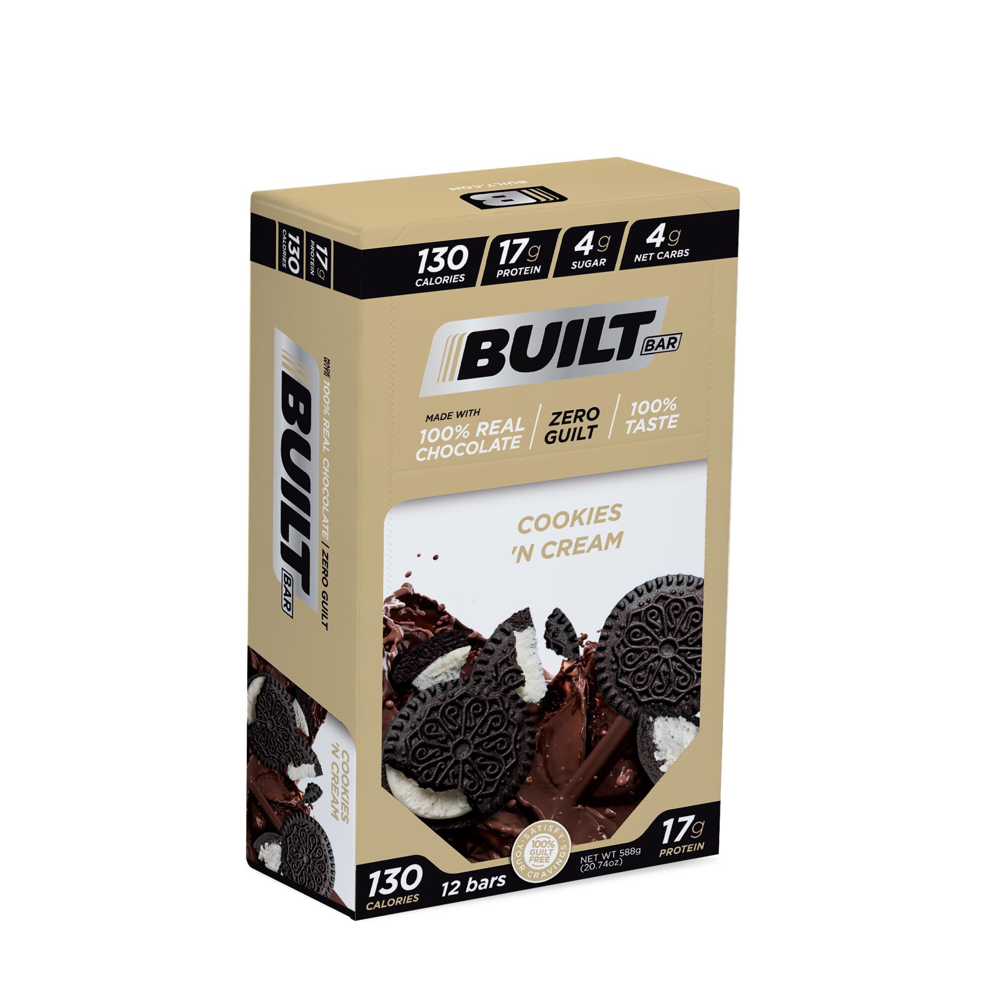 Built Bar - Cookies 'N Cream (12 Bars) Cookies 'N Cream | GNC