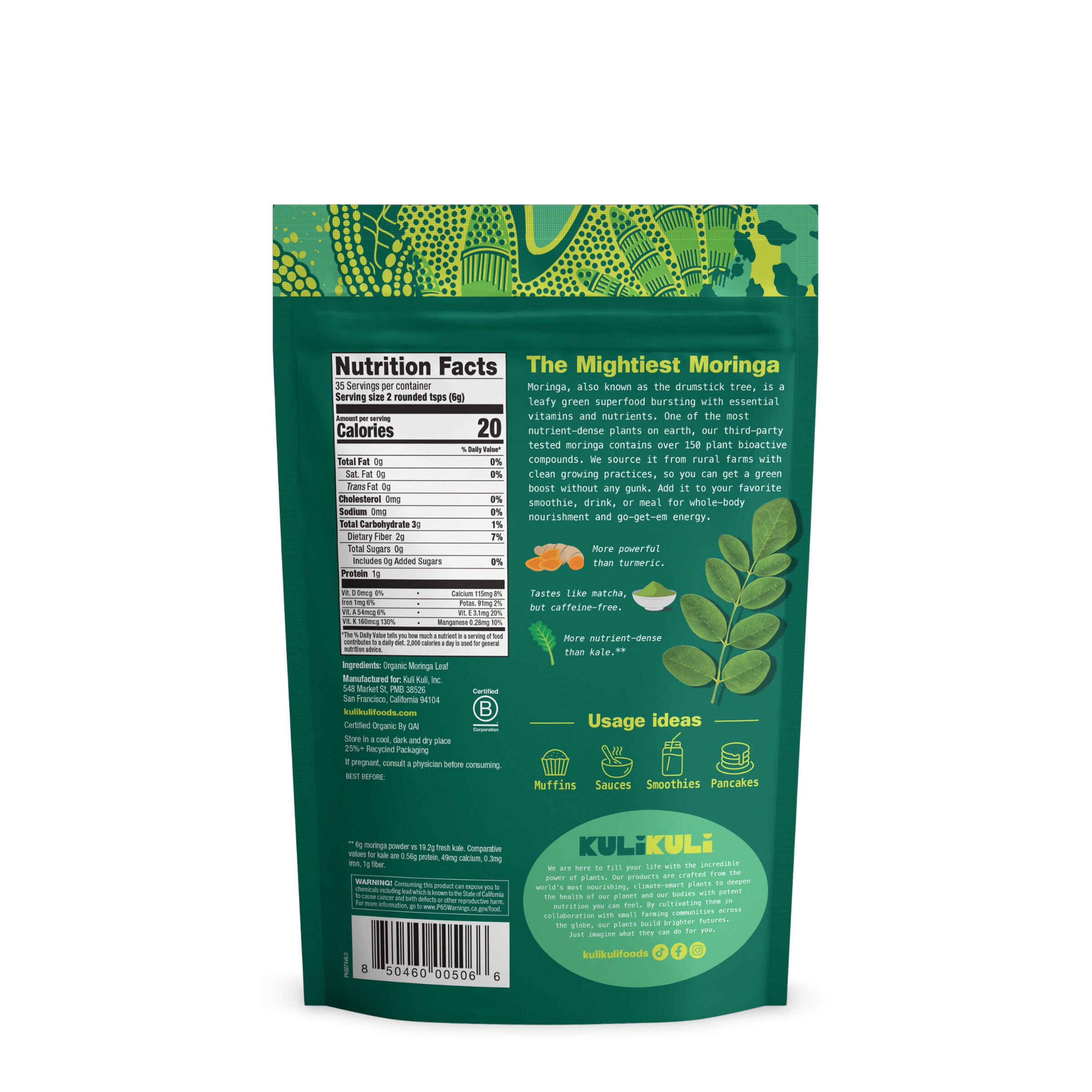 Pure Moringa Powder - 7.4 oz. (35 Servings)  | GNC