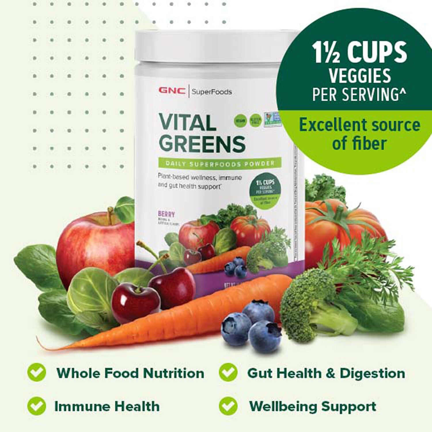 Vital Greens SuperFoods Powder - Mango - 14.87oz (30 Servings)  | GNC