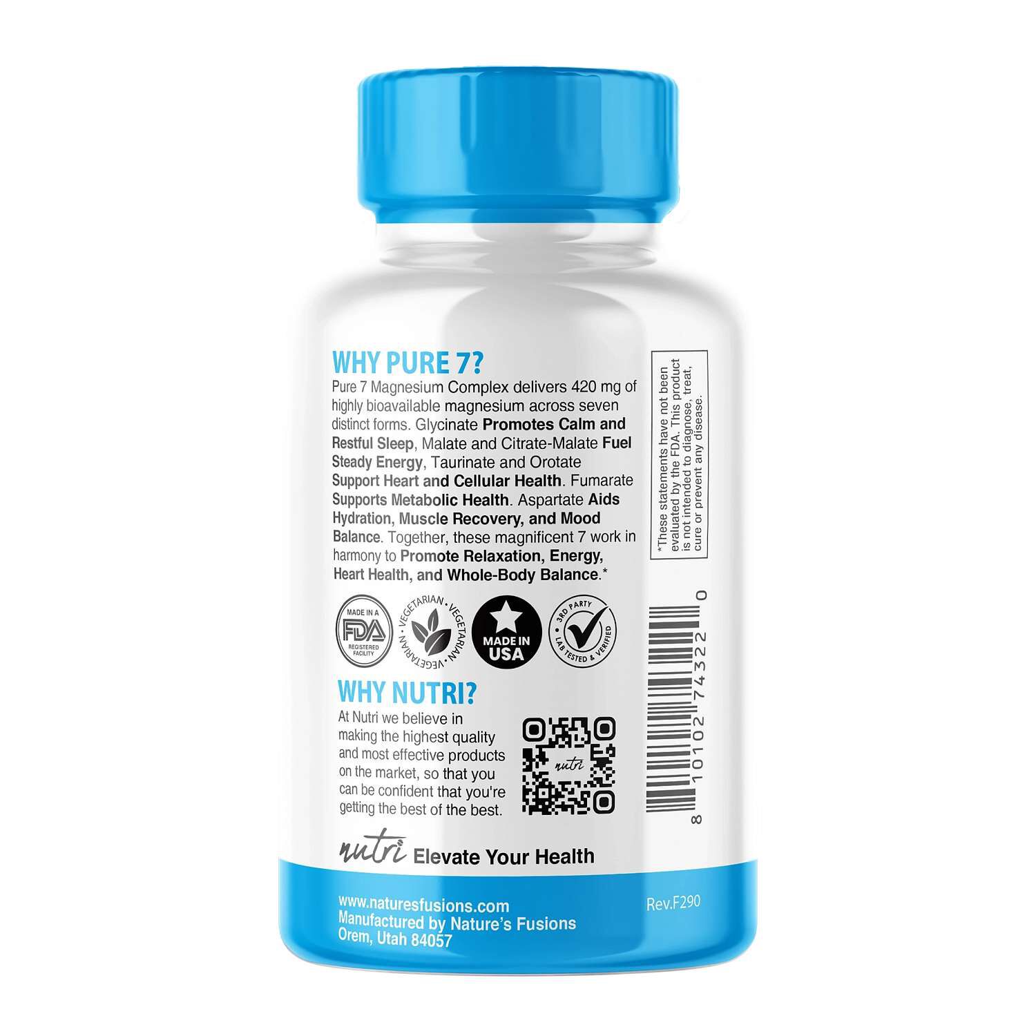 Magnesium Complex - 120 Vegan Capsules (30 Servings)