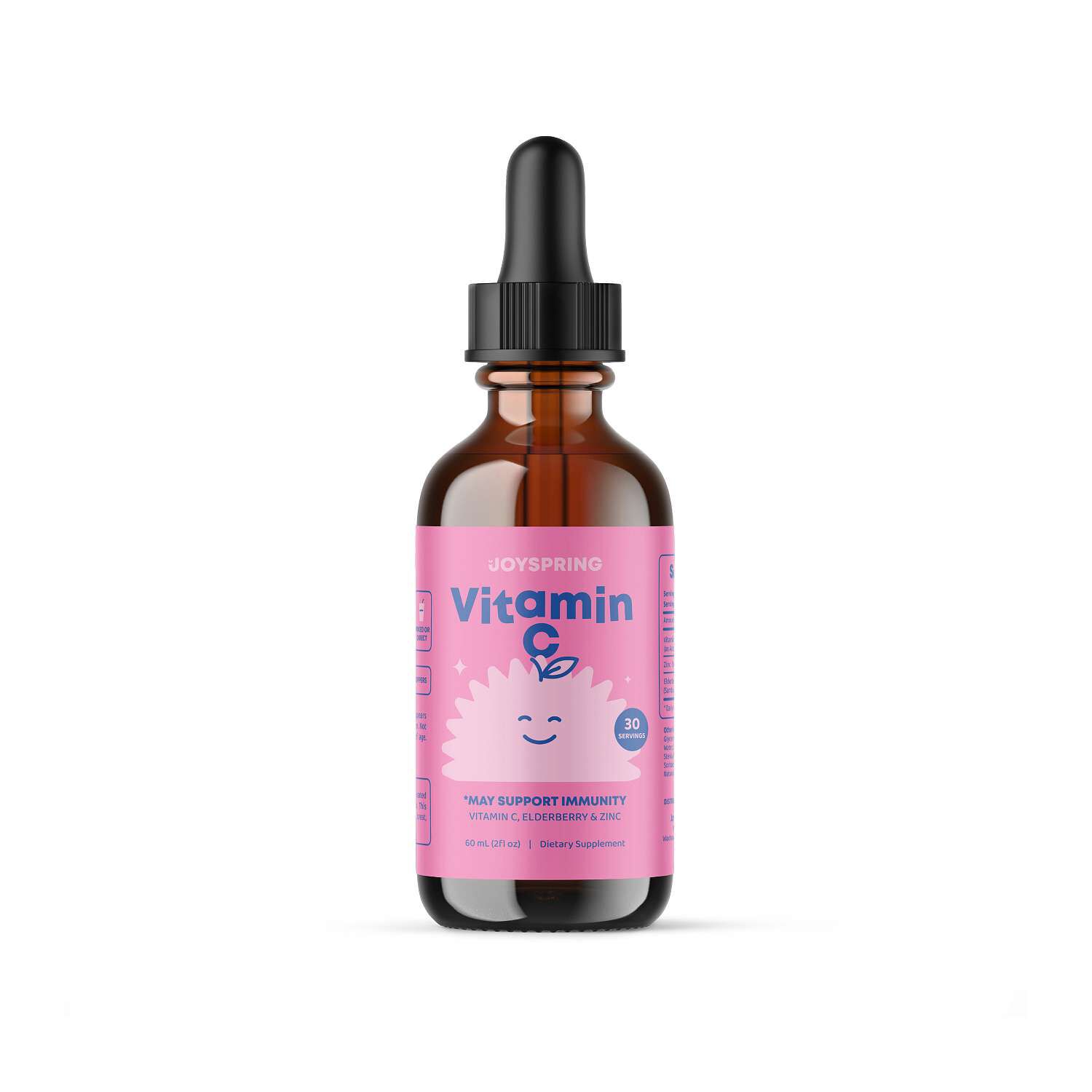 Vitamin C for Adults &amp; Kids with Elderberry and Zinc - 60 mL (30 Servings)  | GNC