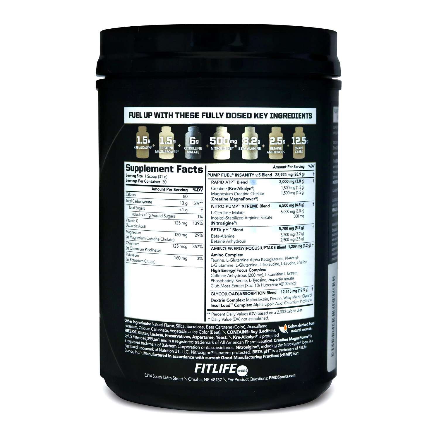 Ultra Pump Fuel&reg; Medium Stim - Peach Nectarine (30 Servings)  | GNC