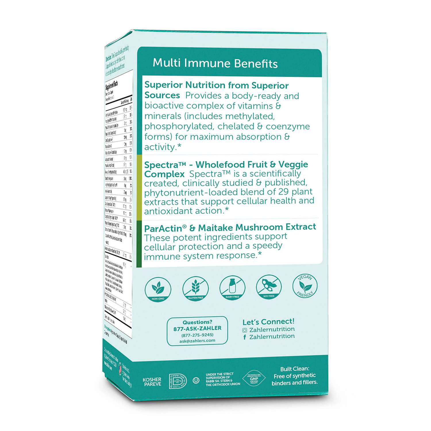 Multi Vitamin + Immune System Support - 60 Capsules (30 Servings)