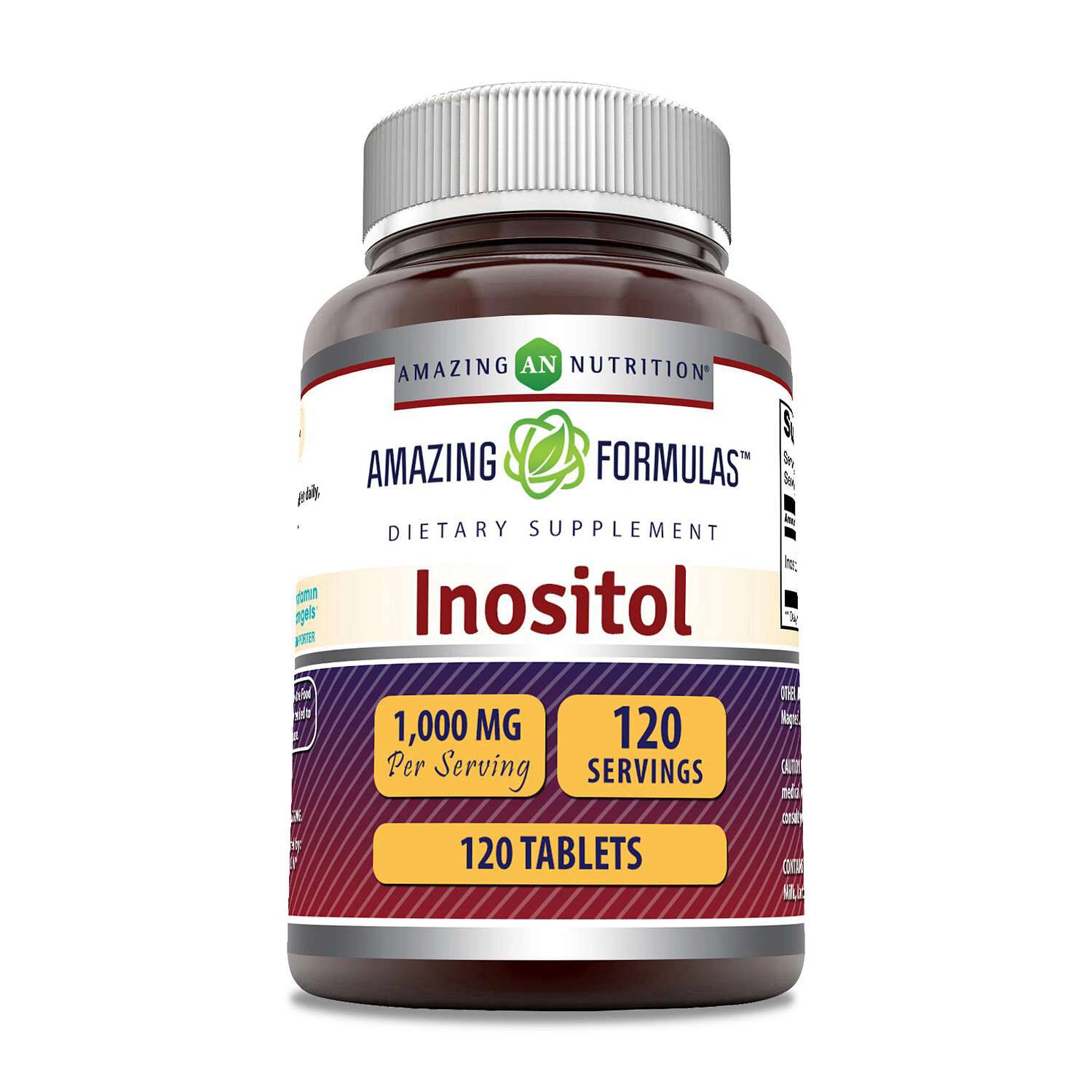 Inositol 1000mg - 120 Tablets (120 Servings)  | GNC