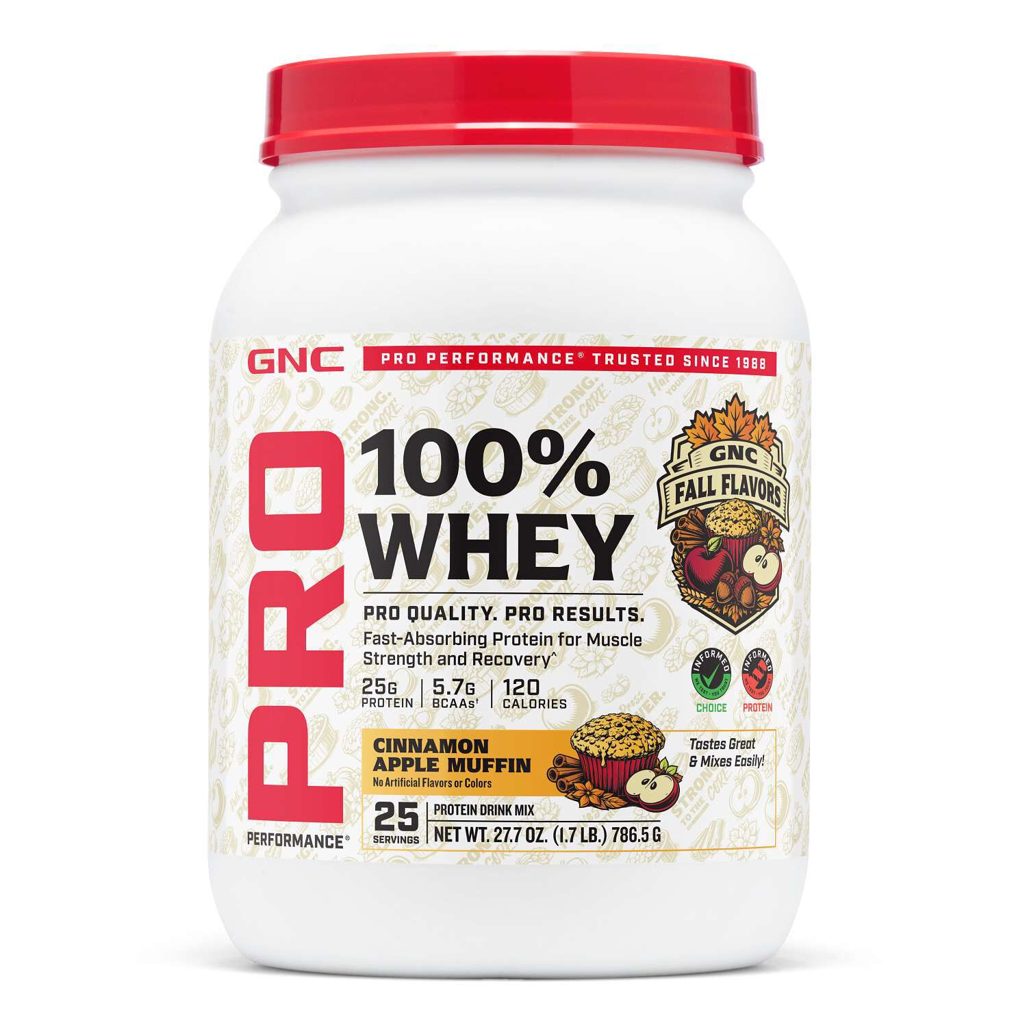 100% Whey 2.0 - Cinnamon Apple Muffin (25 Servings)  | GNC