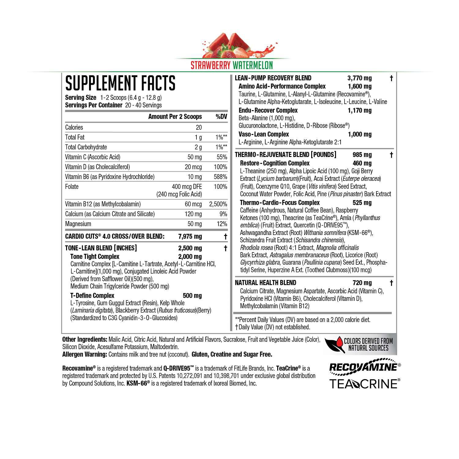 Cardio Cuts&reg; 4.0 - Strawberry Watermelon (40 Servings) Strawberry Watermelon | GNC