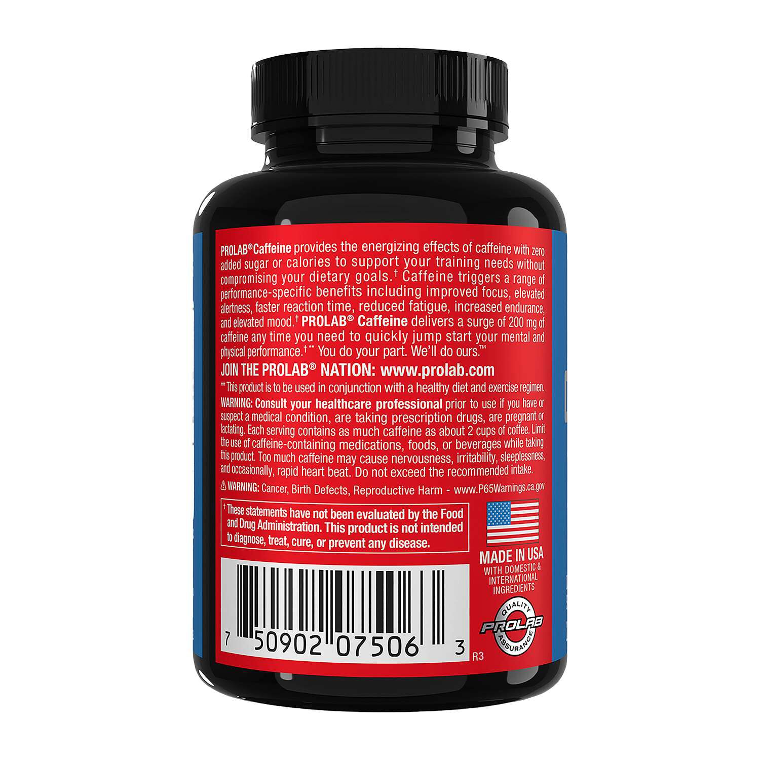 Caffeine - 200 Tablets (200 Servings)
