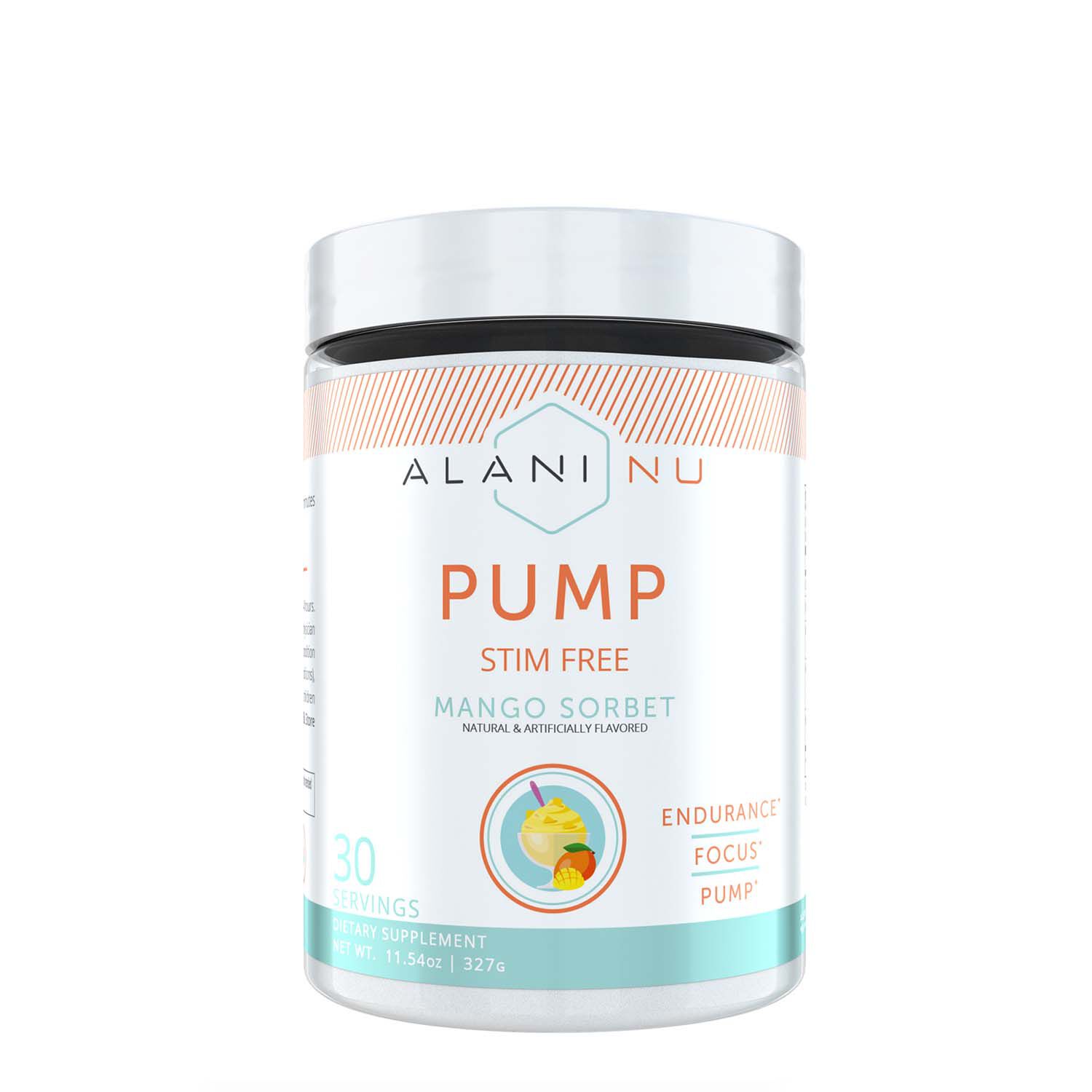 Alani Nu Pump Stim Free Mango Sorbet Gnc