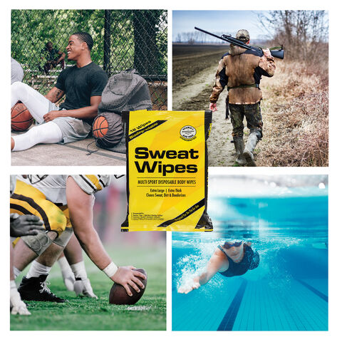 Sweat Wipes Disposable Body Wipes - 12 Wipes  | GNC
