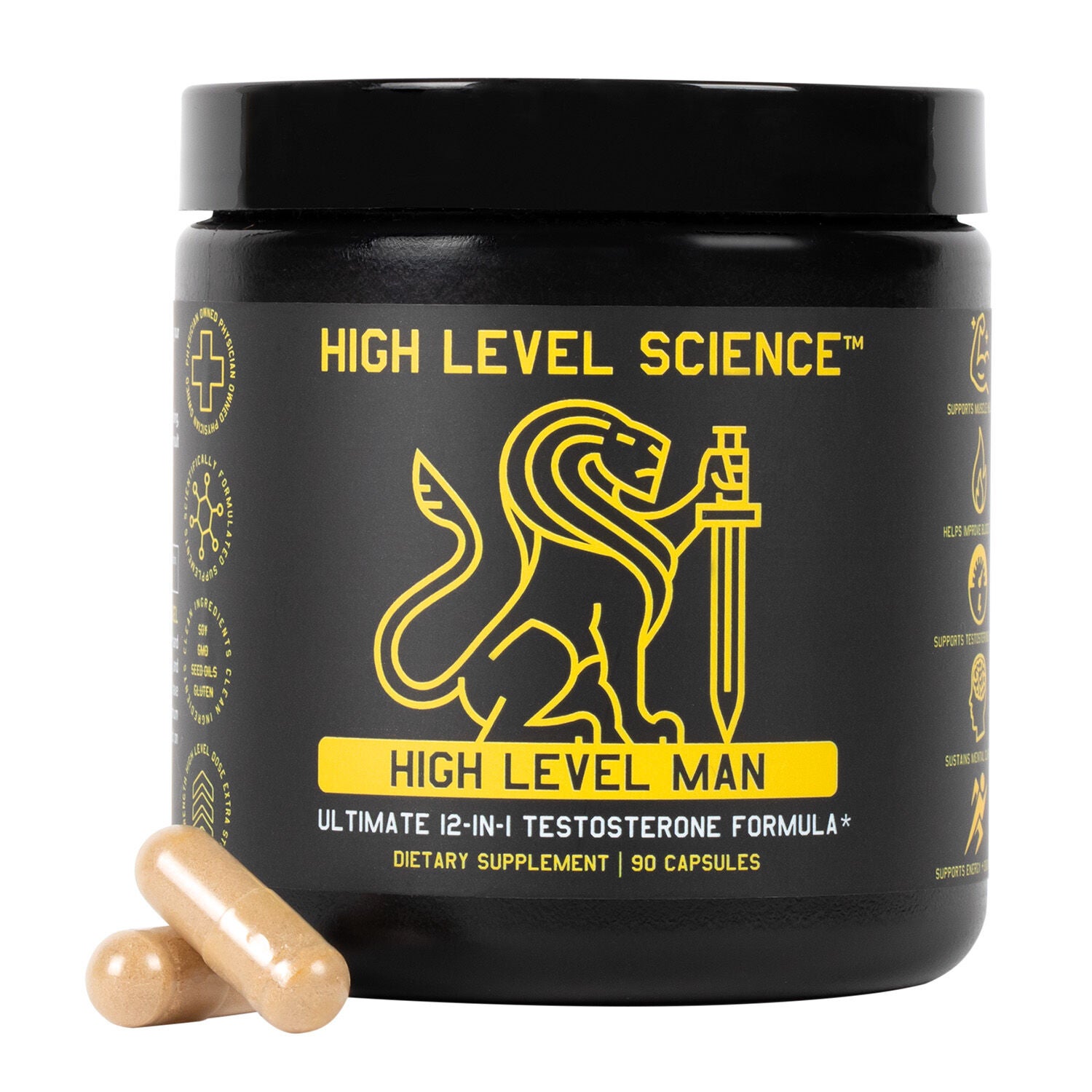 High Level Science Testosterone Front