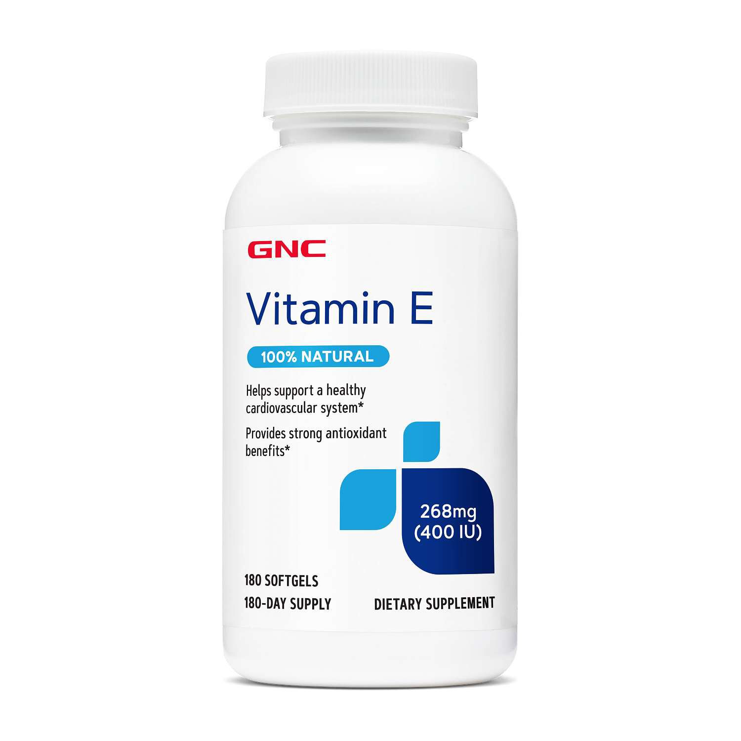 Vitamin E 400 IU - 180 Softgels (180 Servings)  | GNC