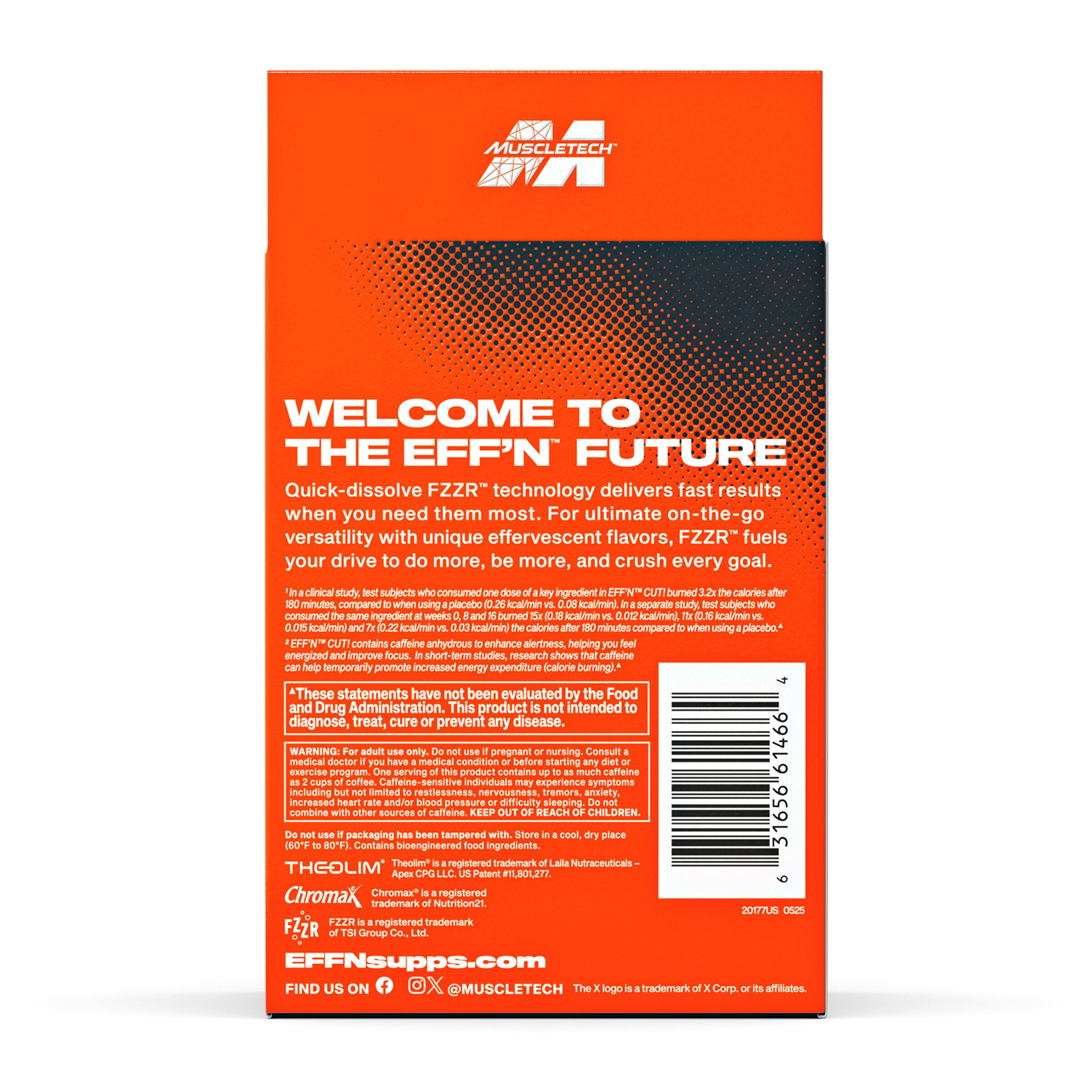 Eff'n Cut! - Mango Iced Tea Fizz - 20 Sachets (20 Servings)  | GNC