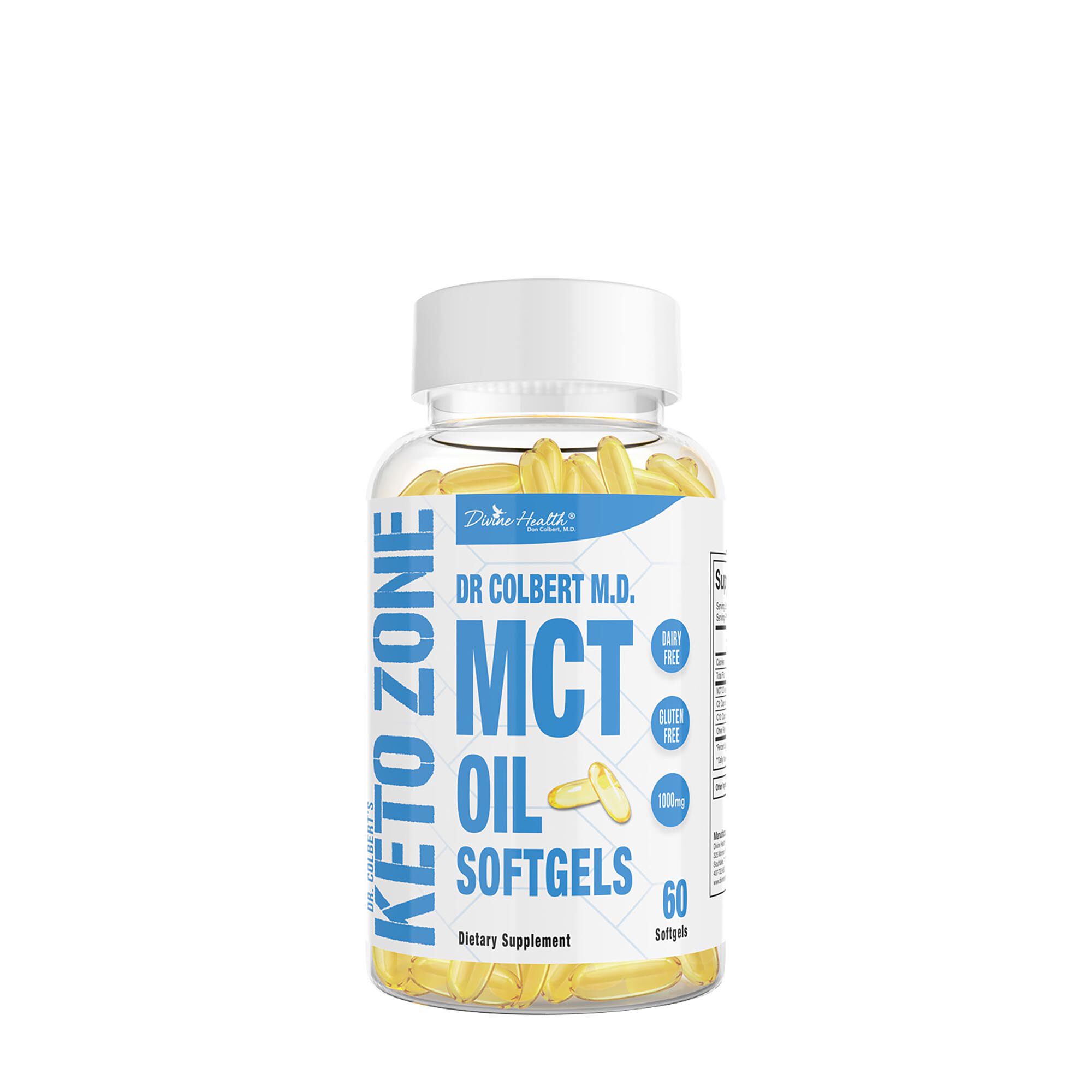 MCT Oil Softgels - 60 Softgels (60 Servings)  | GNC