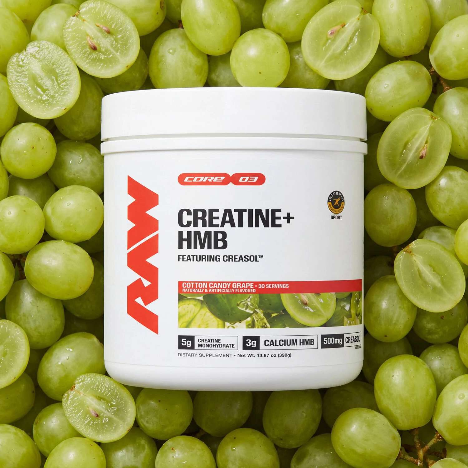 Creatine+ HMB - Cotton Candy Grape (30 Servings)