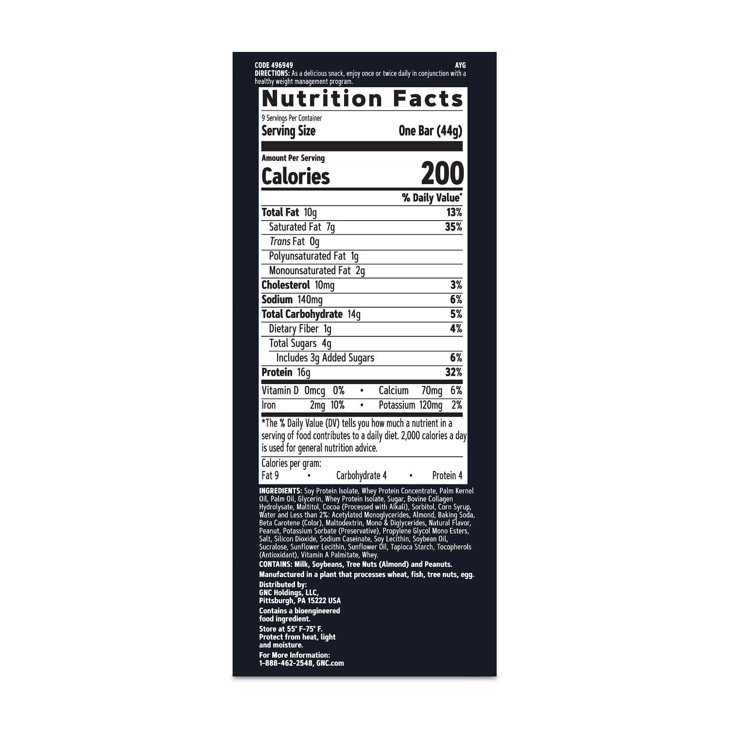 Layered Lean Bar - Whipped Chocolate Mousse (9 Bars) Whipped Chocolate Mousse | GNC