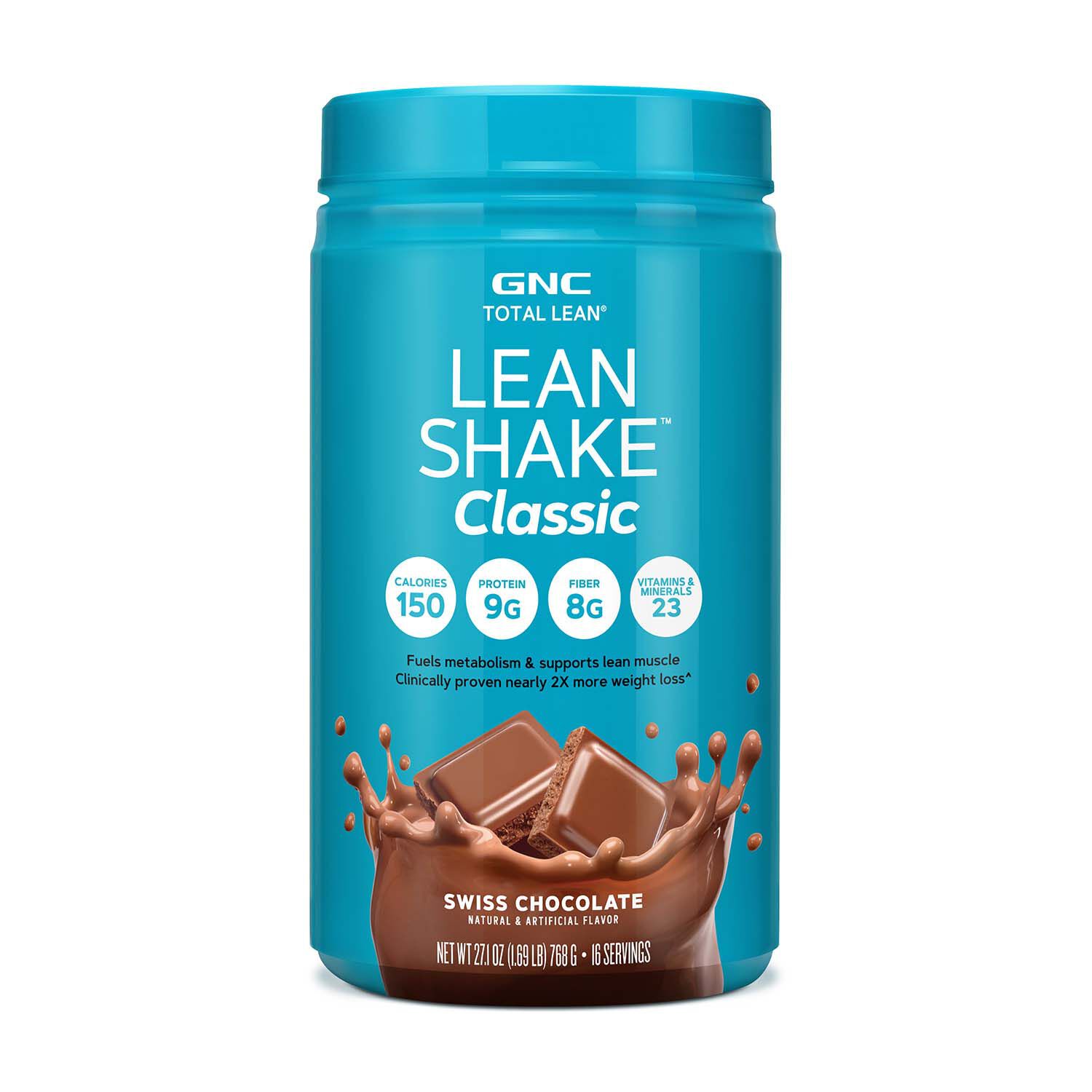 GNC Total Lean Lean Shake Meal Replacement Classic Swiss Chocolate