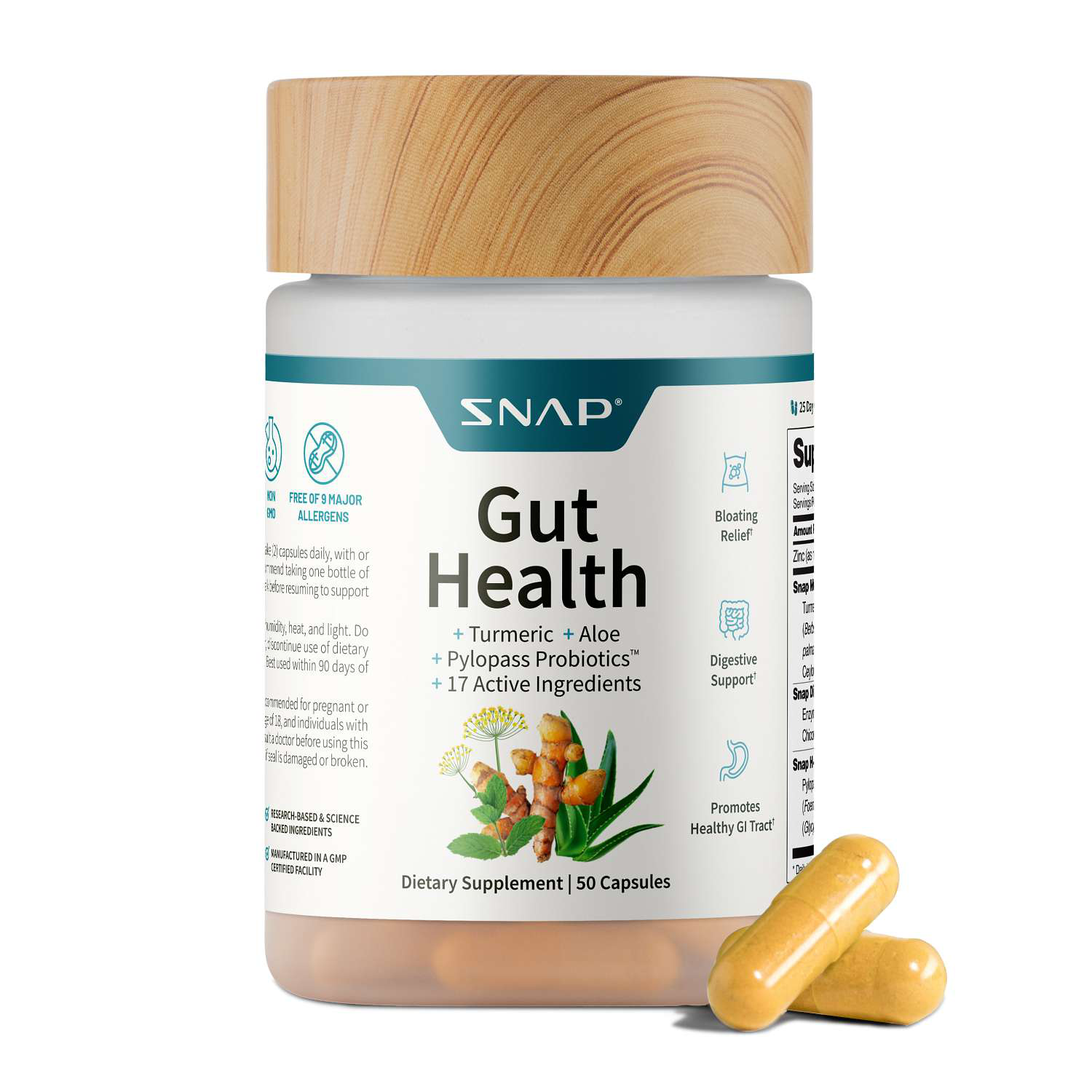 Gut Health Capsules - 60 Capsules (30 Servings)  | GNC
