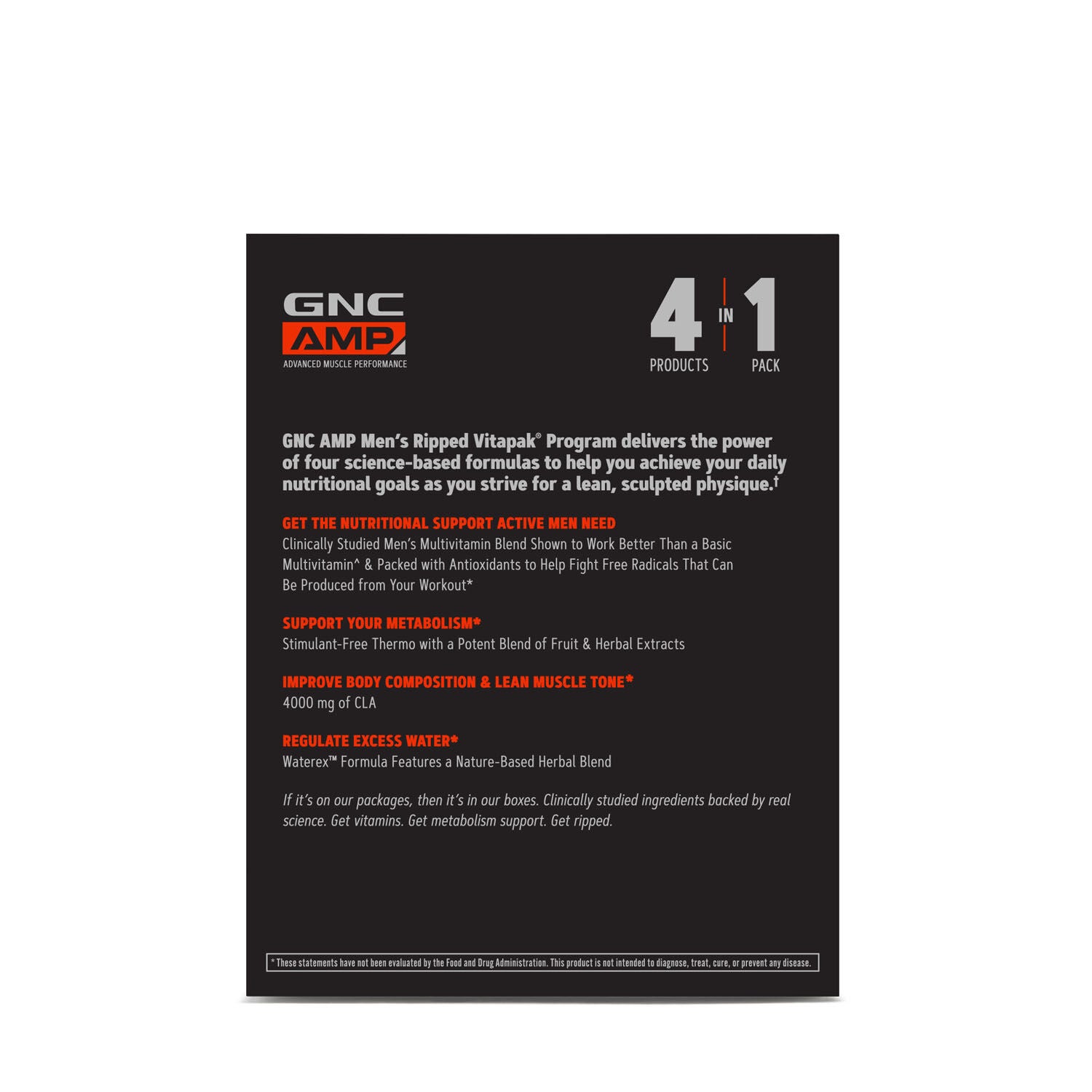 Men's Ripped Non-Stimulant Vitapak&reg; Program (1 Month Supply)  | GNC