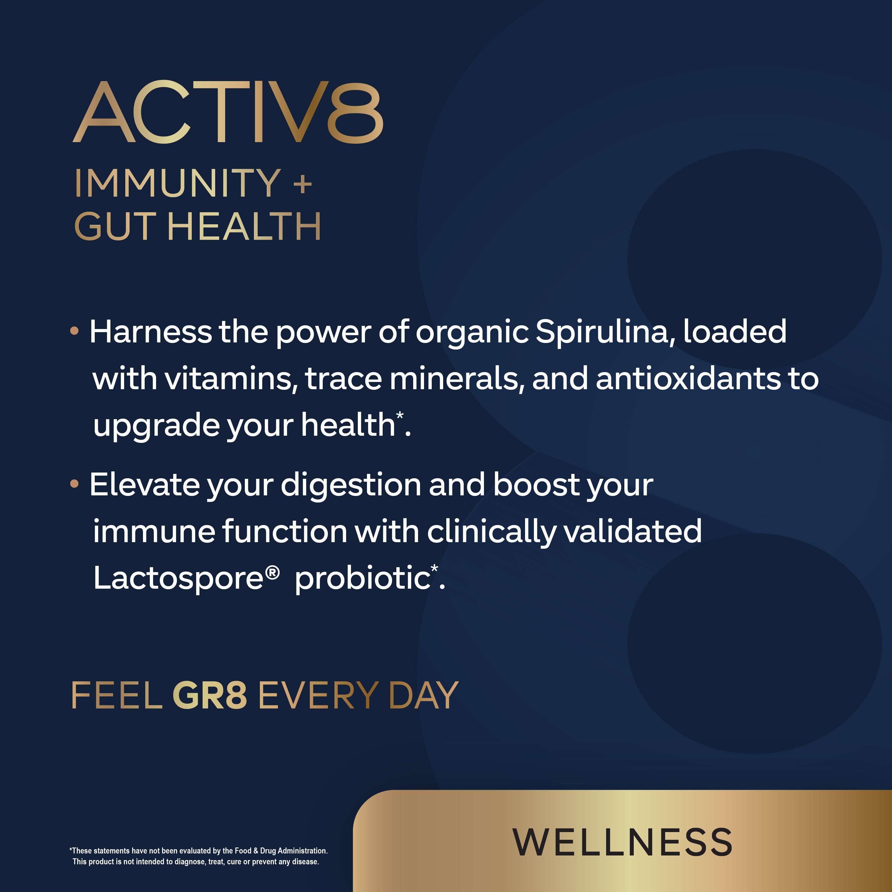 Activ8 Immunity + Gut Health - Crisp Green Apple (28 Servings)