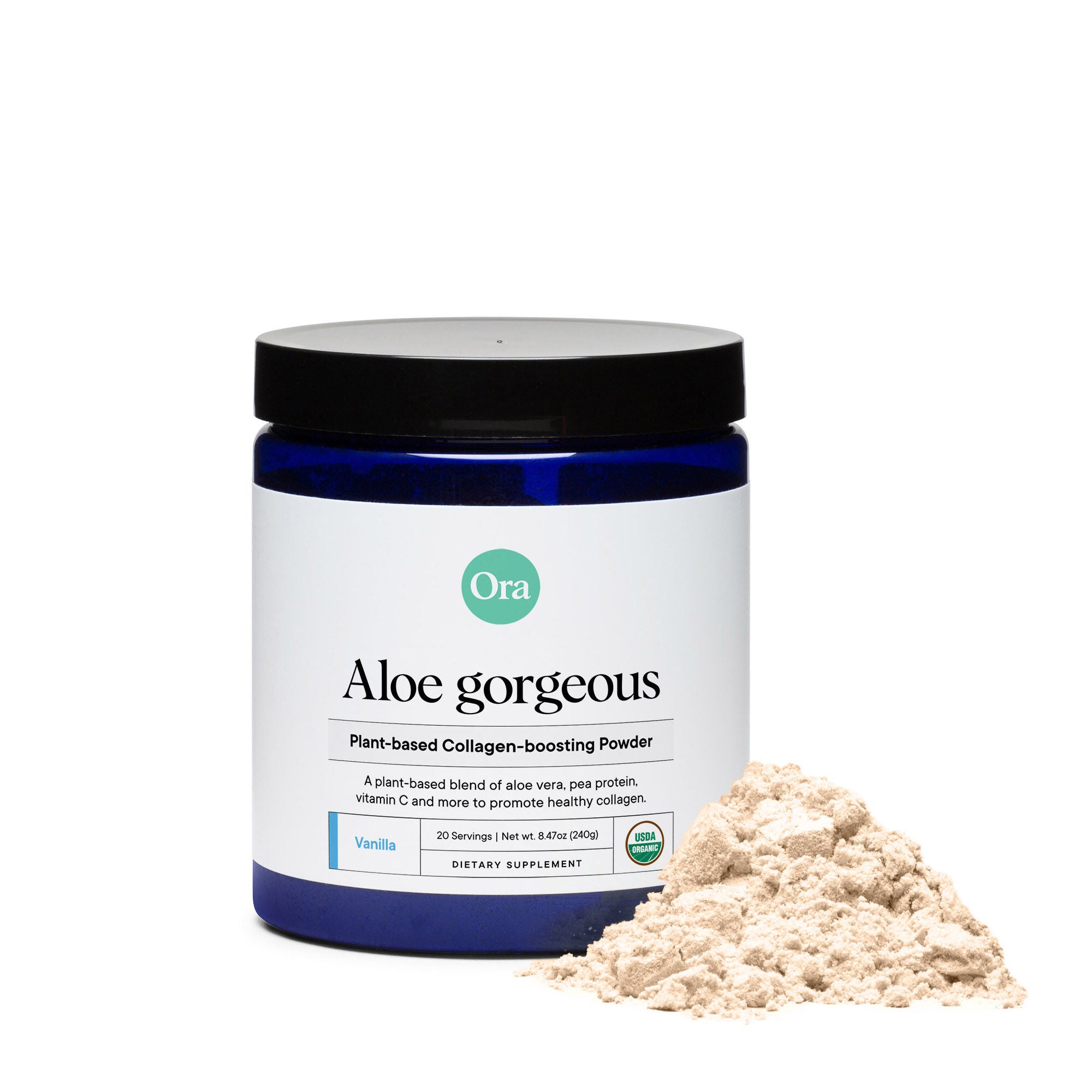 Aloe Plantbased Collagenboosting Powder 8.47 oz GNC