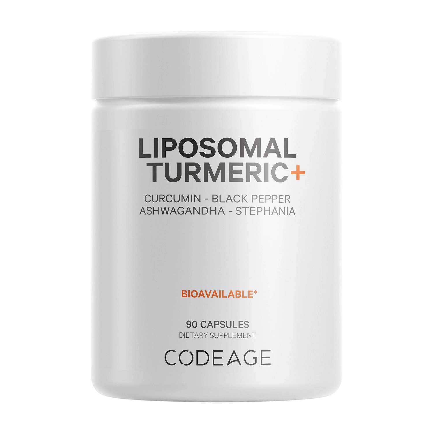 Liposomal Fermented Turmeric + Black Pepper - Curcumin &amp; Ginger - 90 Capsules (30 Servings)  | GNC