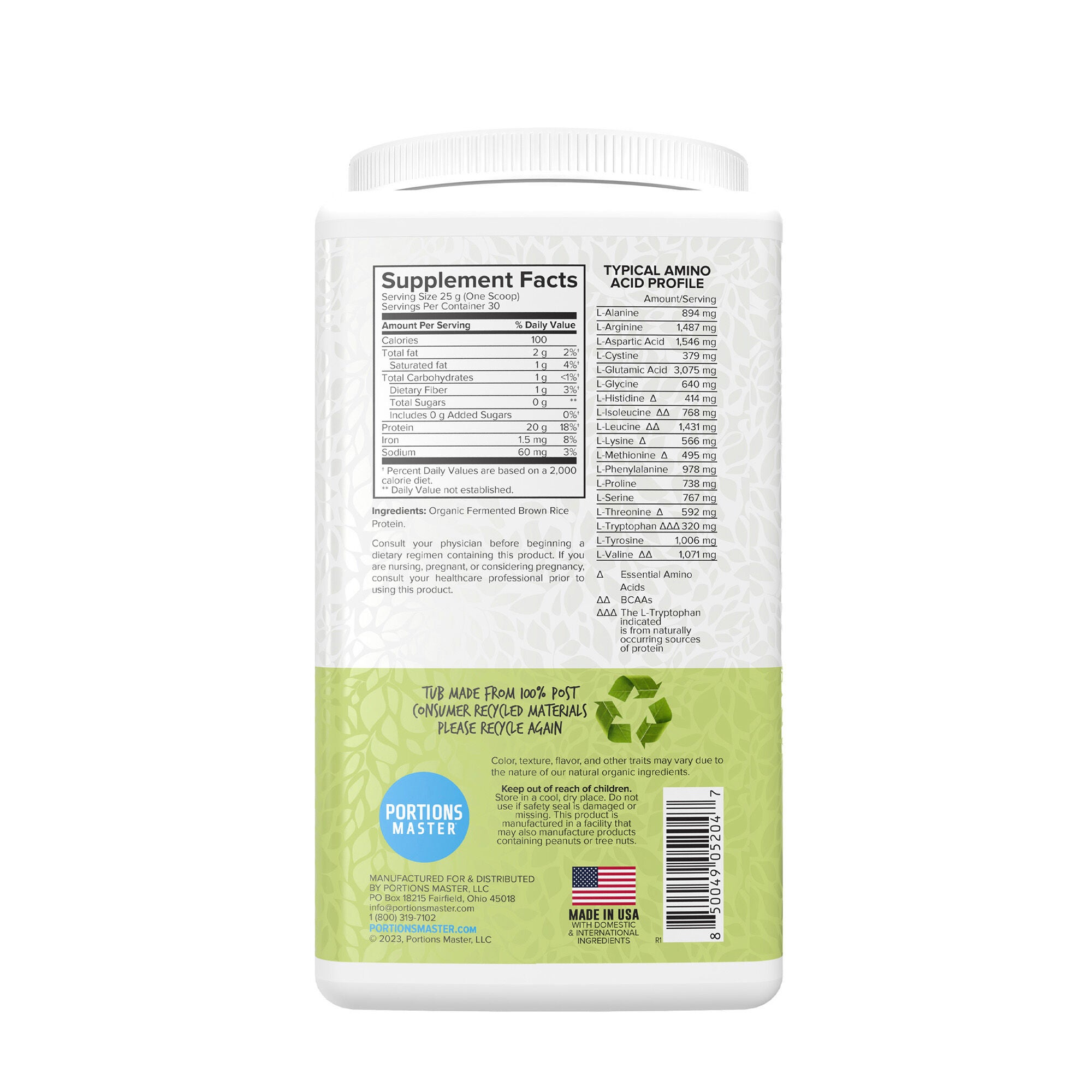 Vegan Plant Protein - Unflavored (30 Servings)  | GNC