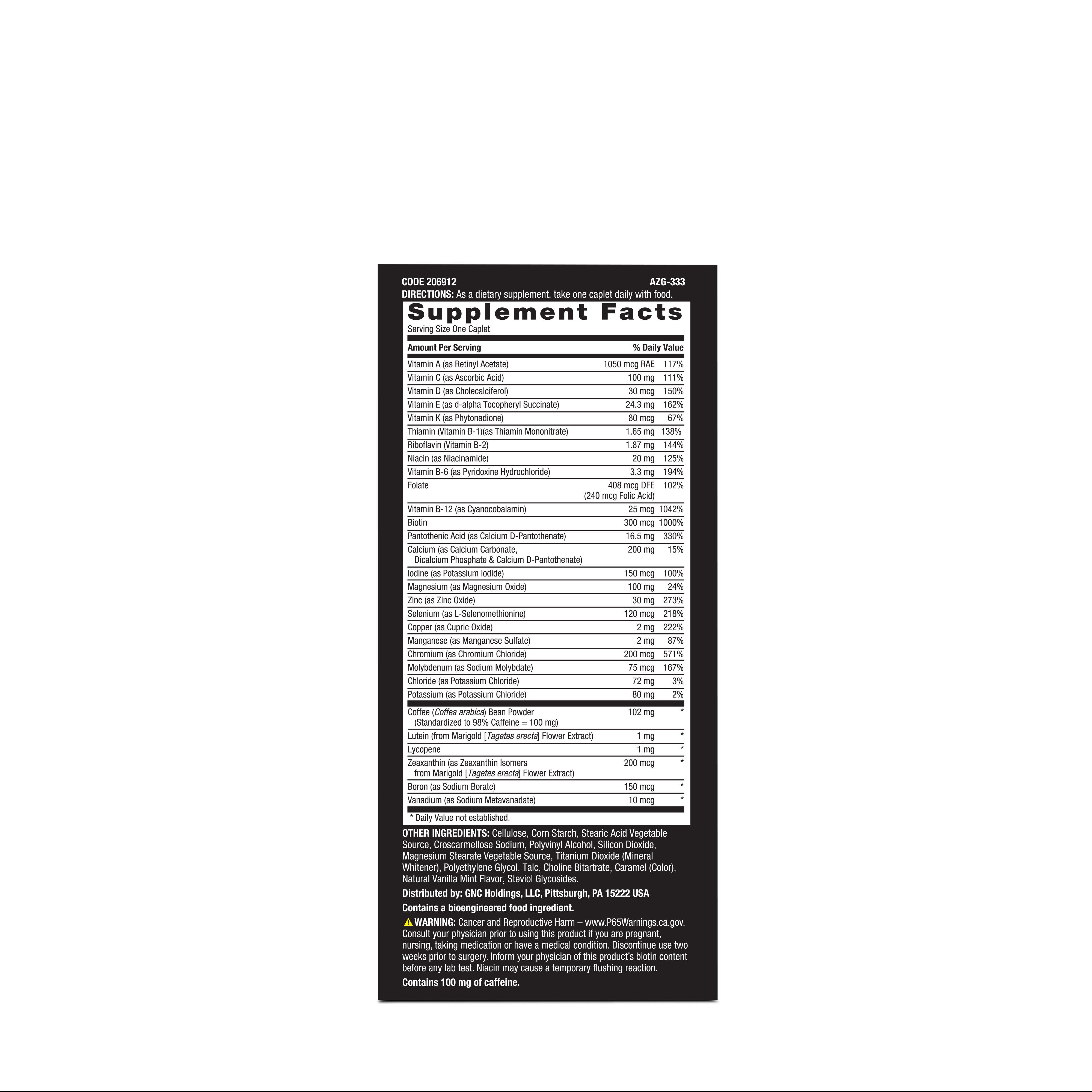 Energy One Daily Multi  - 60 Caplets &#40;60 Servings&#41;  | GNC