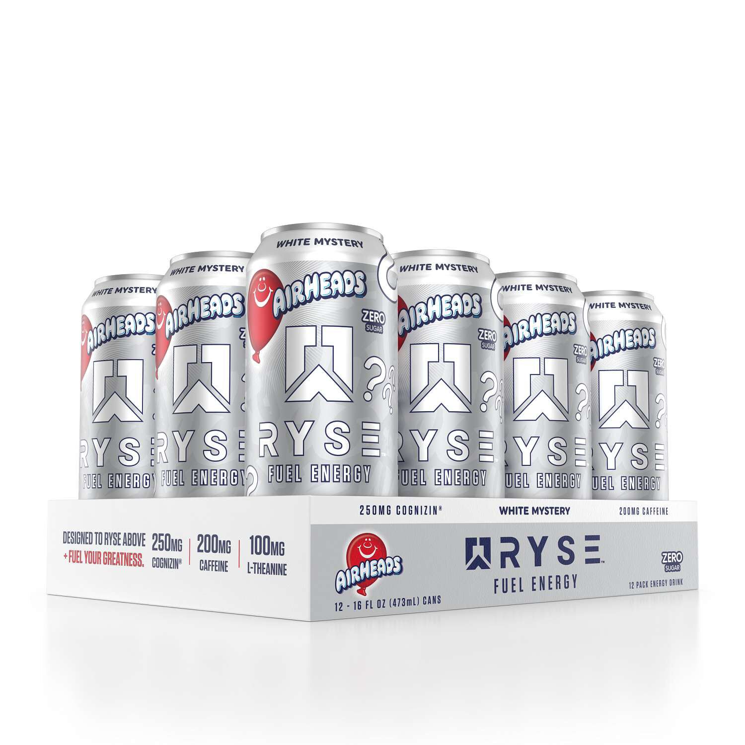 Fuel Energy Drink - Airheads&reg; White Mystery - 16 fl oz. (12 Cans) Airheads&reg; White Mystery | GNC