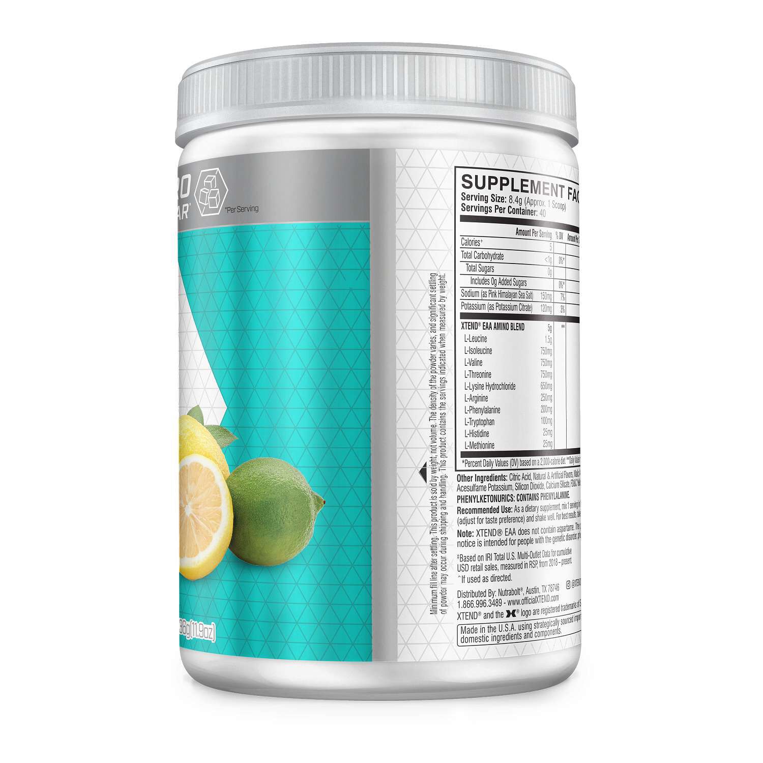 Essential Amino Acids Zero Sugar - Lemon Lime (40 Servings)