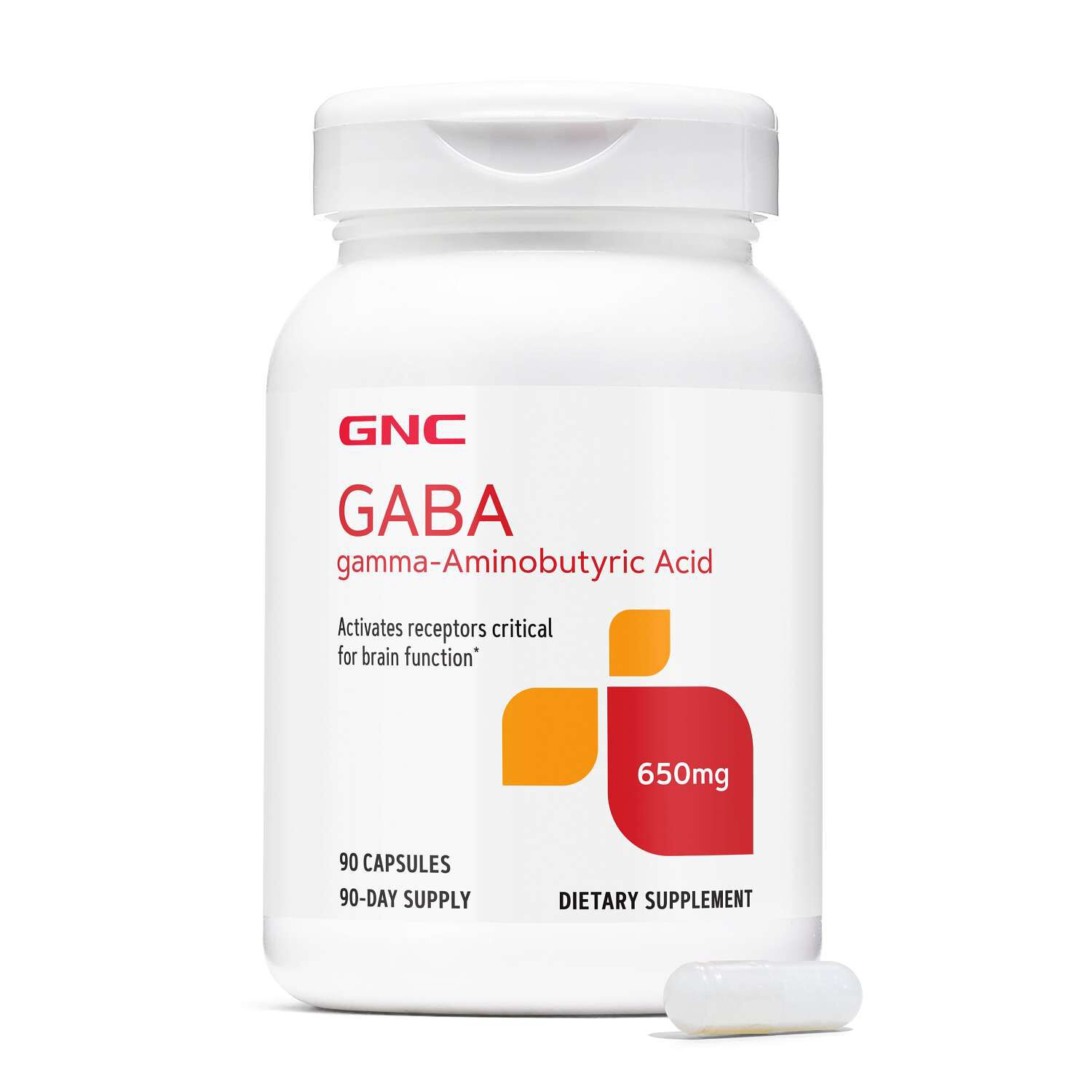 GABA 650mg - 90 Capsules (90 Servings)  | GNC