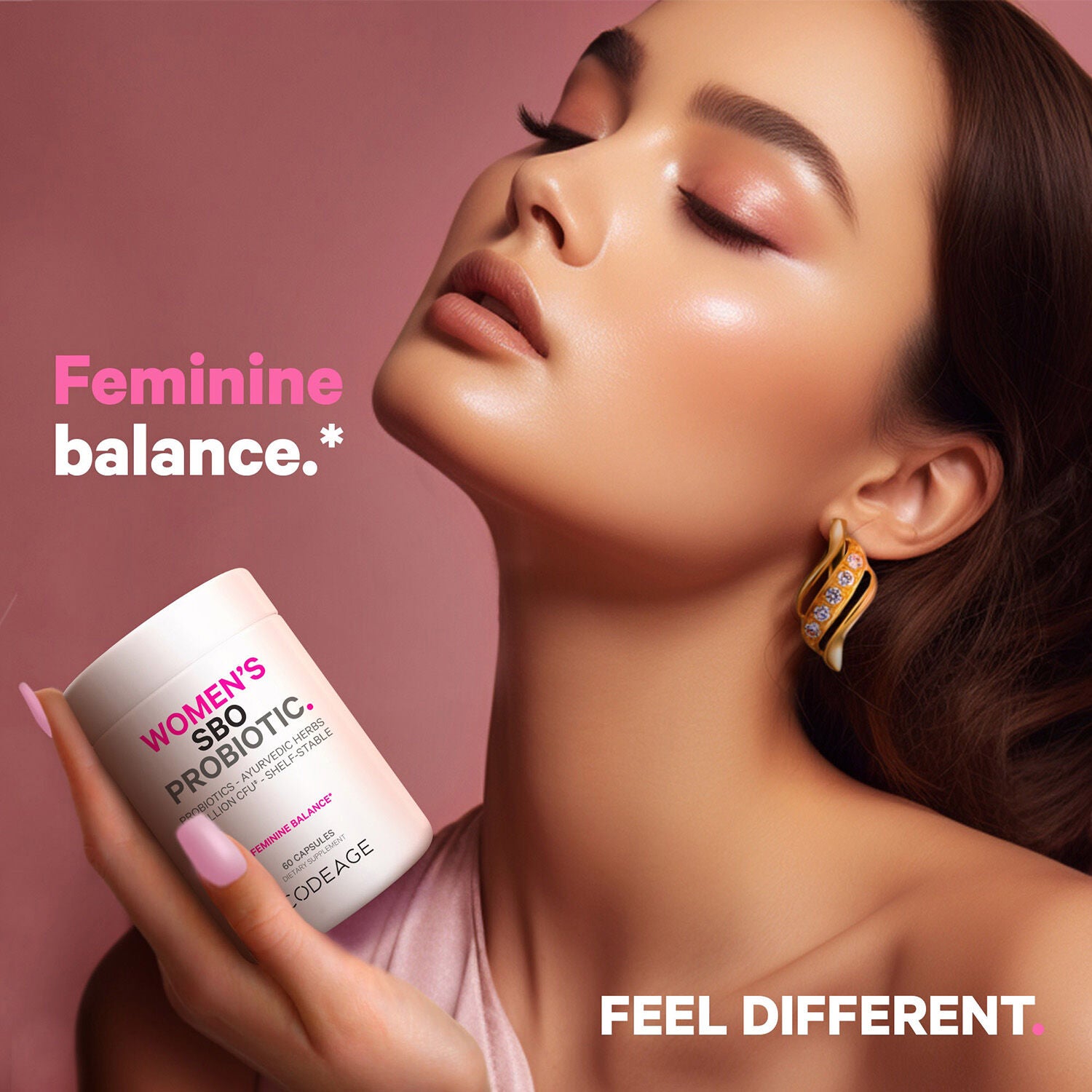 Women's Probiotic 50 Billion CFU &amp; Prebiotics Vegan Digestion Supplement - 60 Capsules (30 Servings)  | GNC