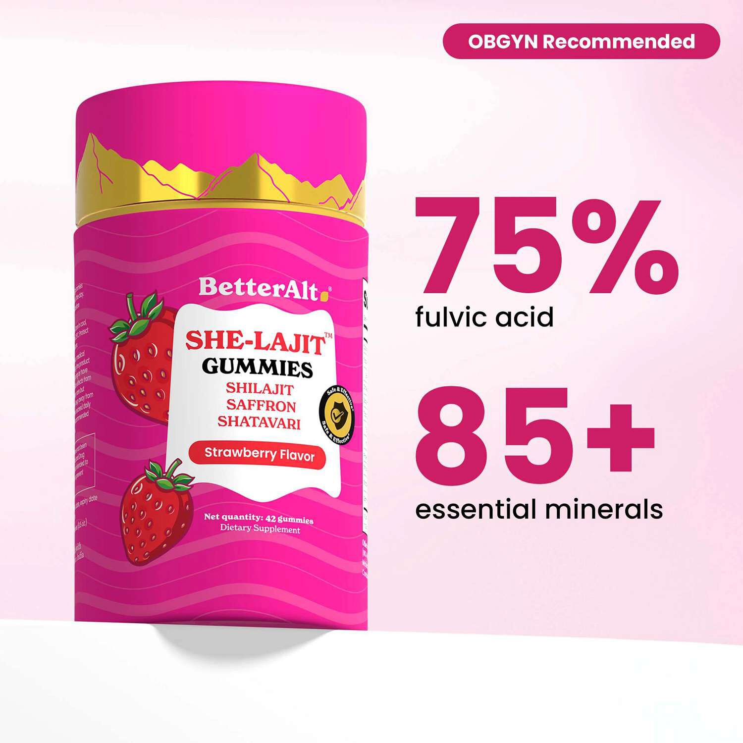 She-lajit Gummies- 60 Gummies (30 Servings)  | GNC