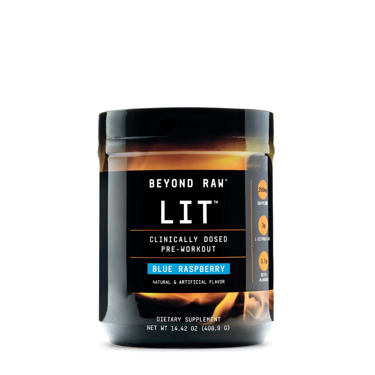 Beyond Raw Lit Pre Workout Blue Raspberry Gnc