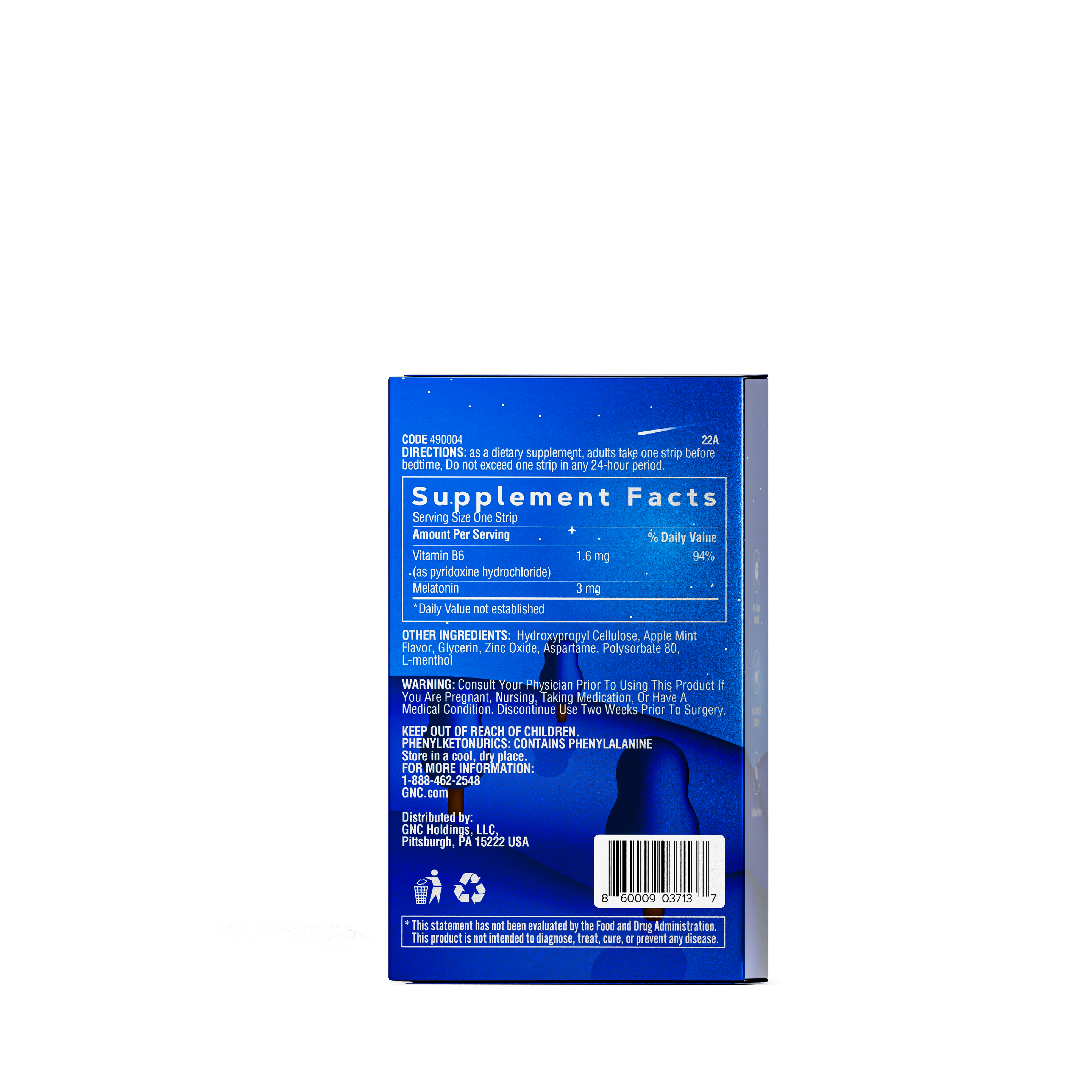 Sleep-Well Oral Strip - 30 Strips (30 Count)  | GNC