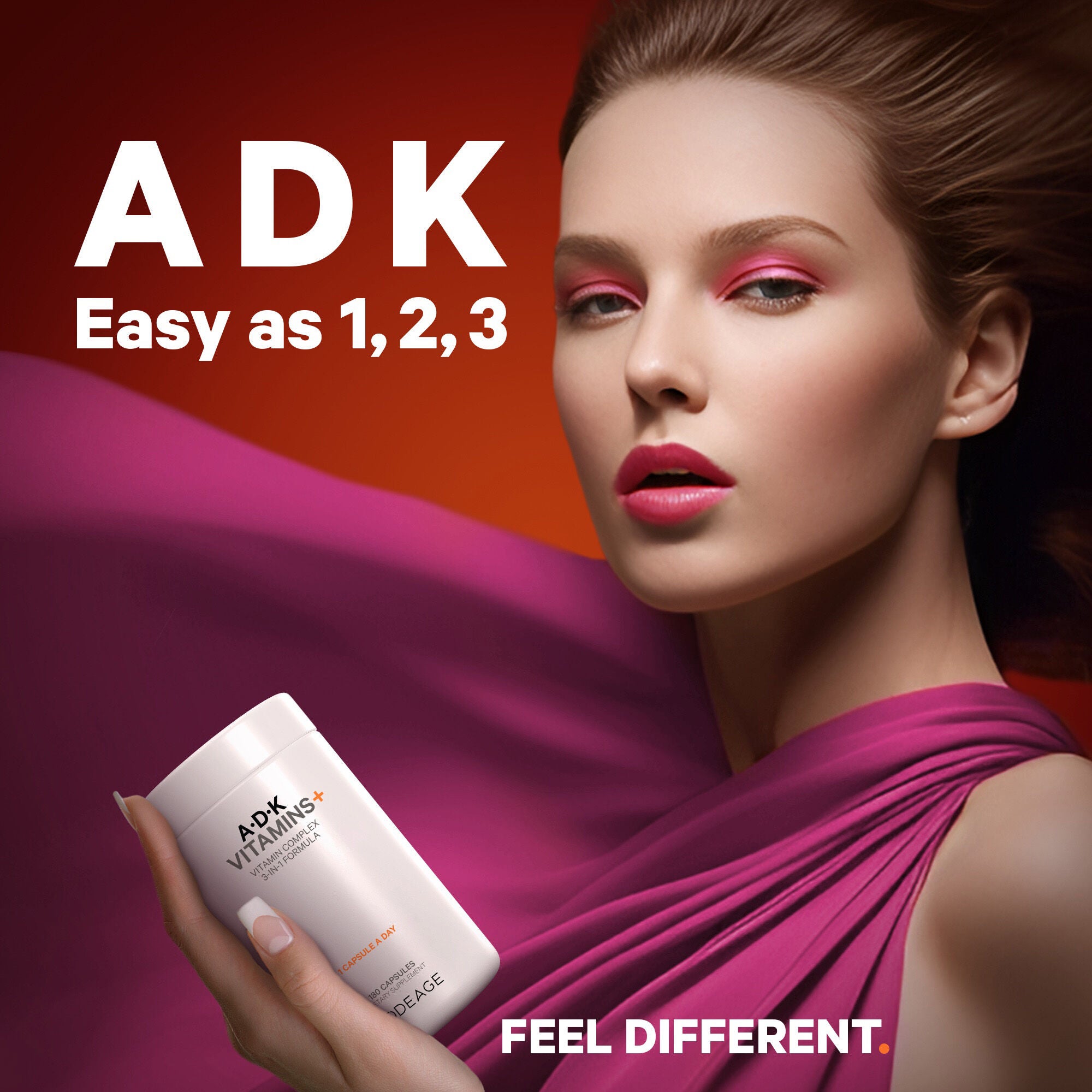 ADK Vitamin Supplement - 180 Capsules (180 Servings)