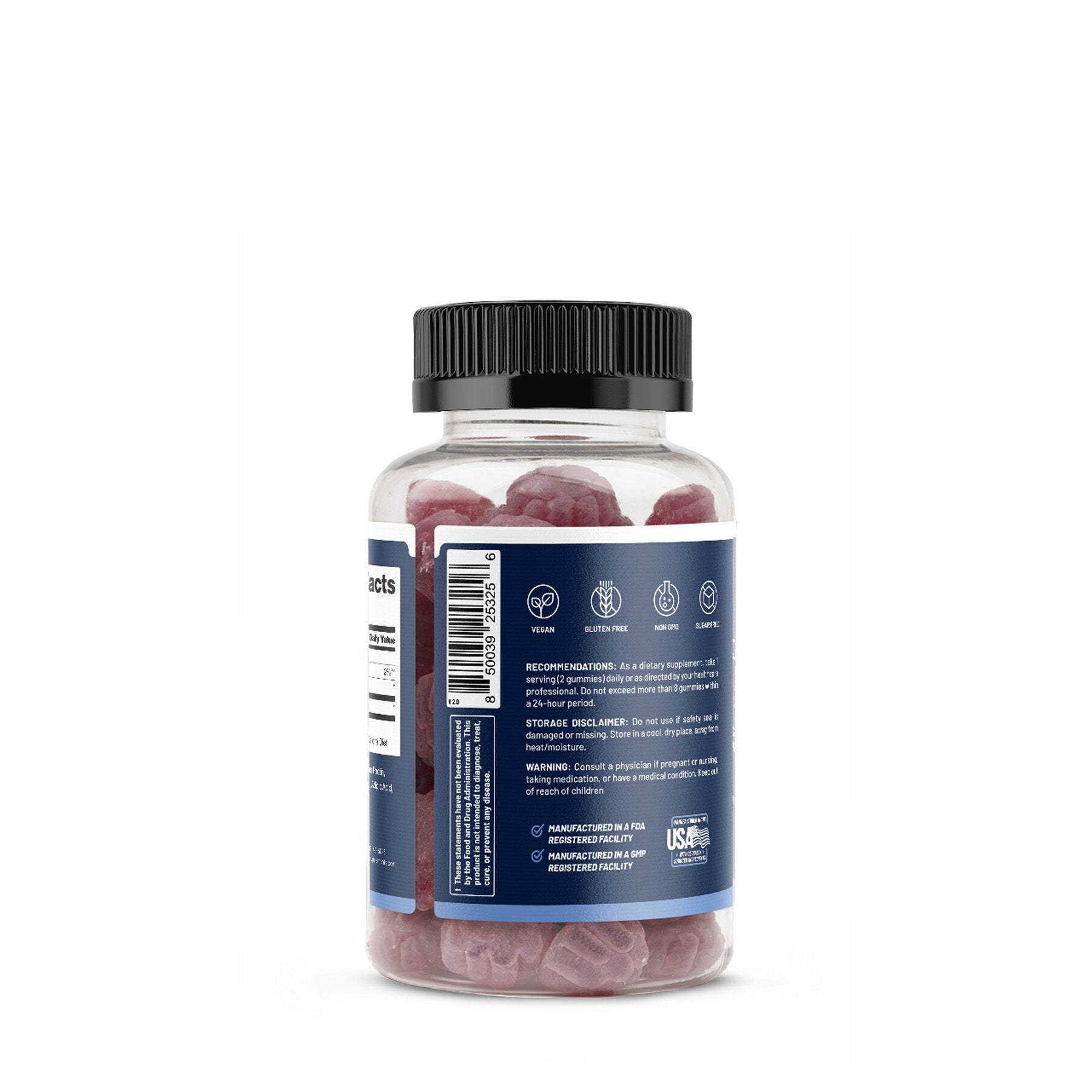L-Carnitine Gummies - Sugar Free Blueberry - 60 Gummies (30 Servings)  | GNC