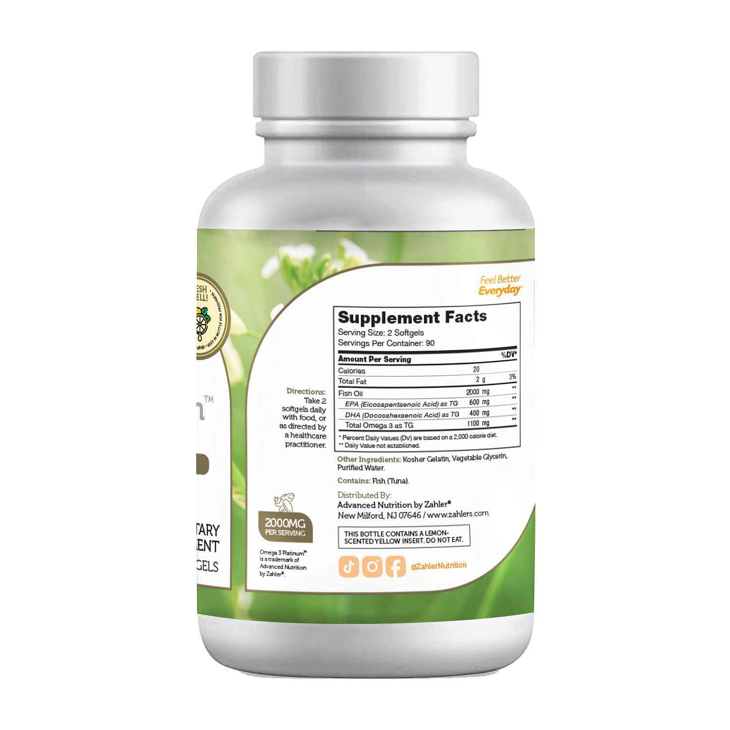 Omega 3 Platinum&trade; - 180 Softgels (90 Servings)