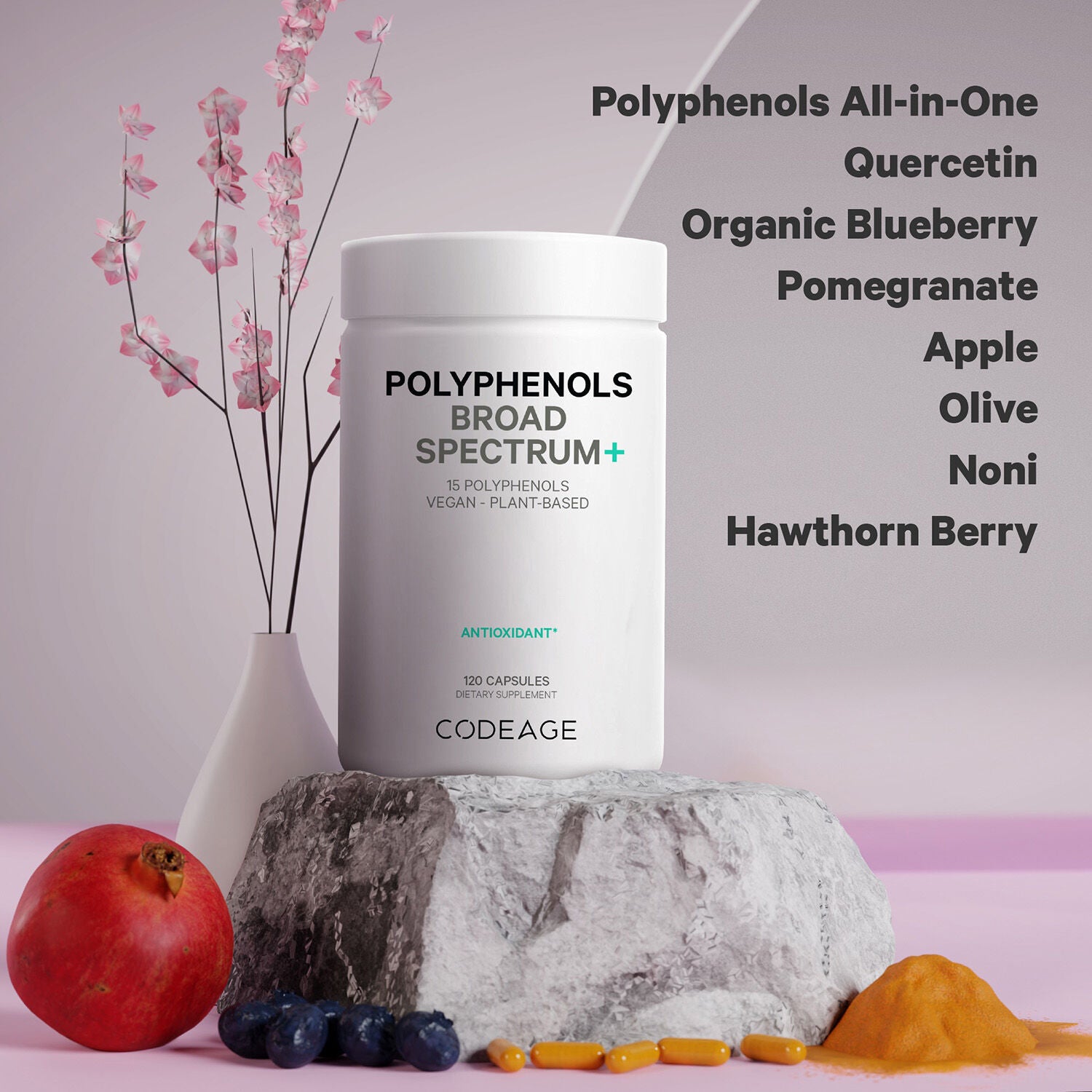 Polyphenols Broad Spectrum - 120 Capsules (30 Servings)  | GNC