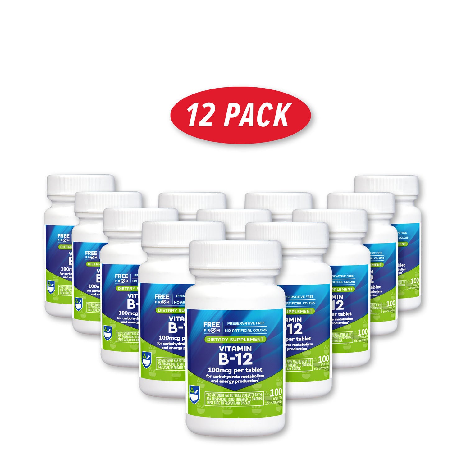 Vitamin B12 100 mcg 12 Pack GNC