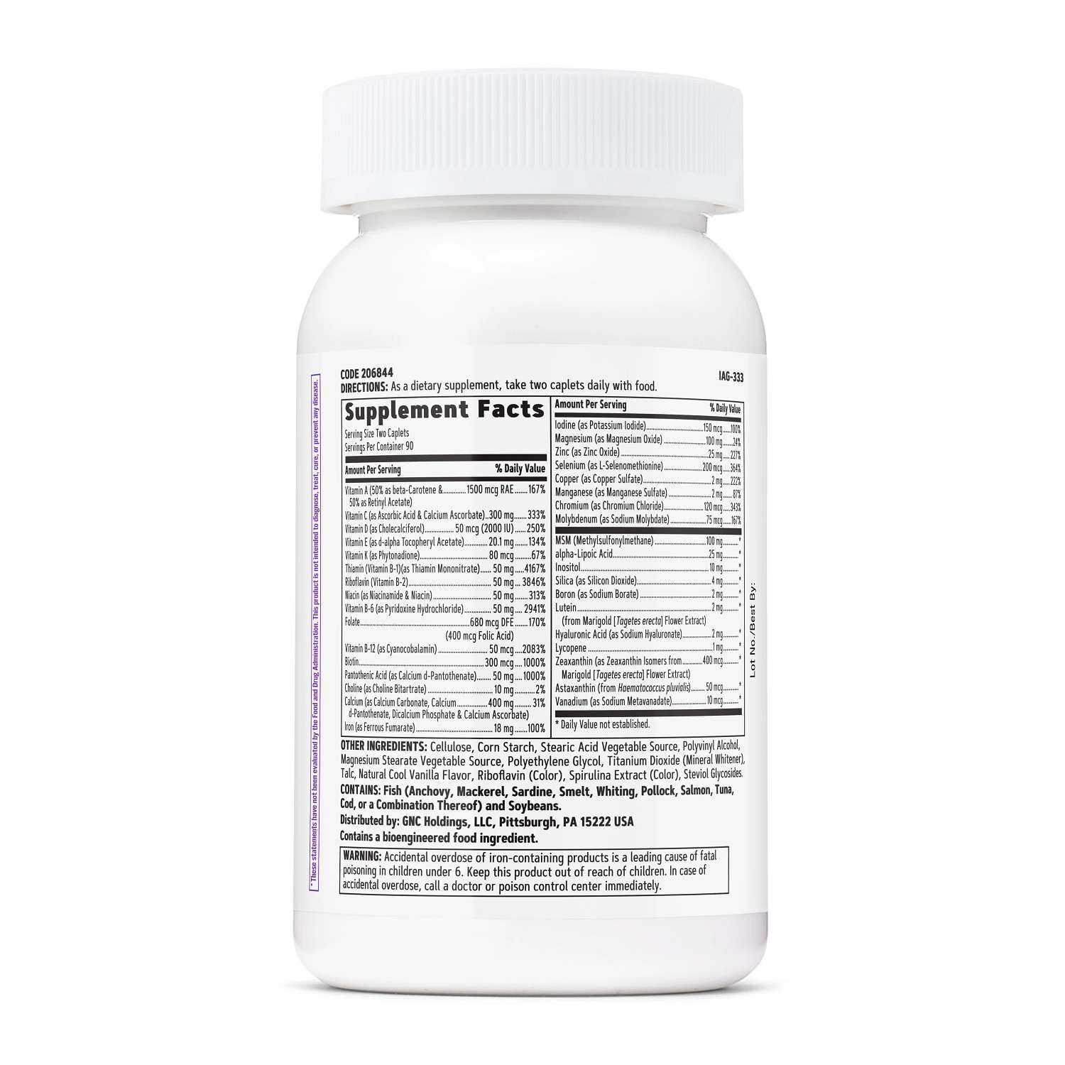 Active Multivitamin - 180 Caplets (90 Servings)  | GNC