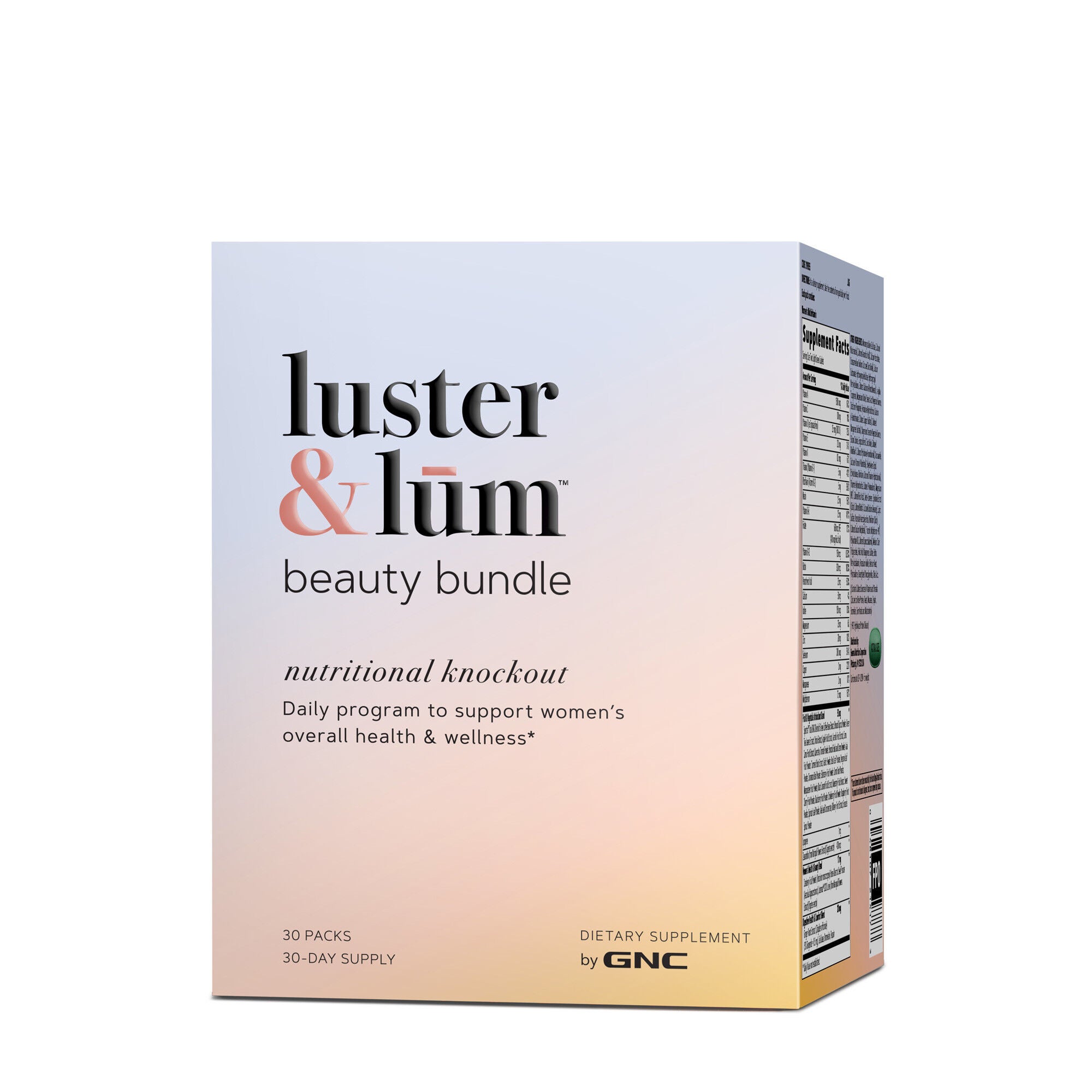 Luster Lum Beauty Bundle Womens Multivitamin Beauty Supplement Gnc
