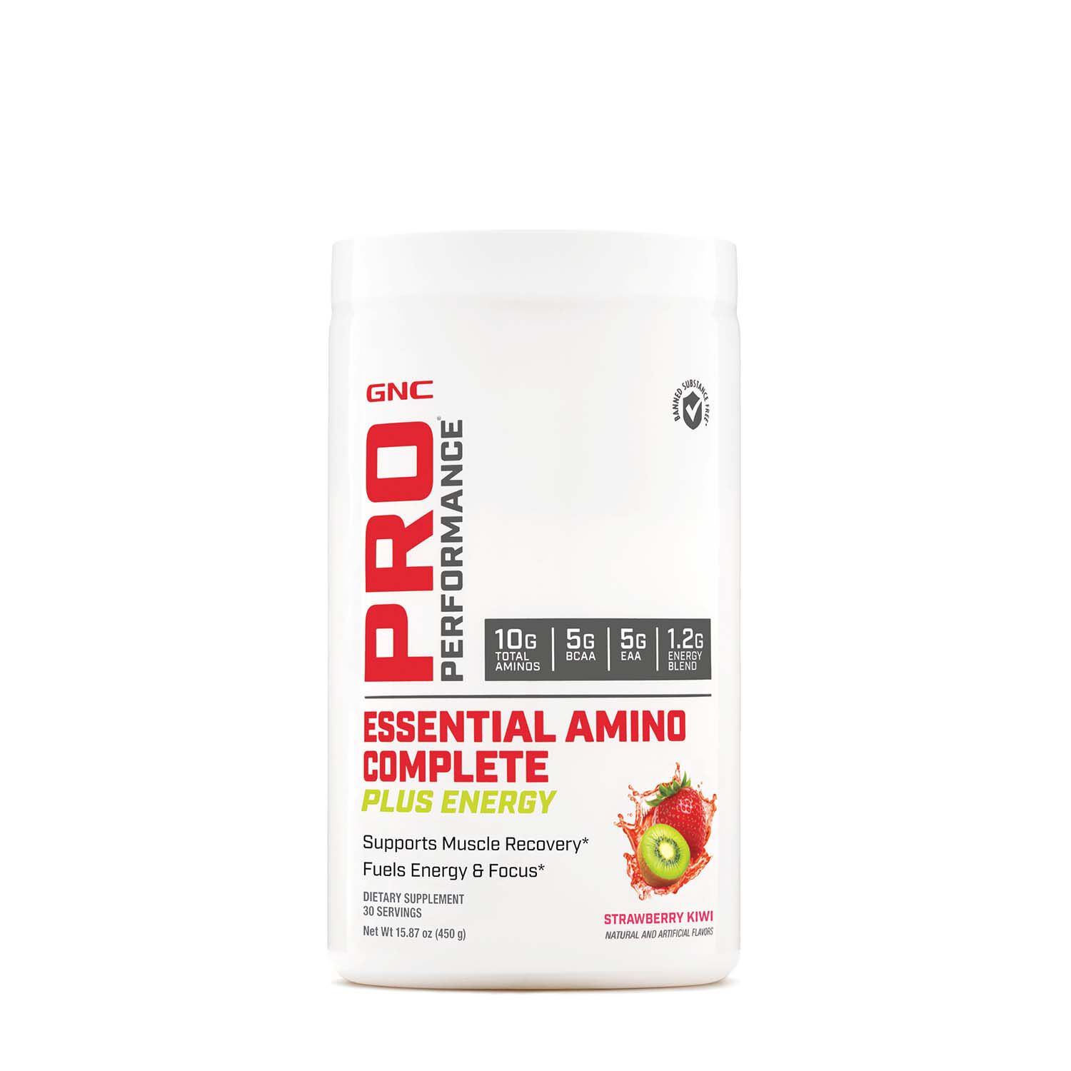Essential Amino Complete Plus Energy - Strawberry Kiwi &#40;30 Servings&#41; Strawberry Kiwi | GNC