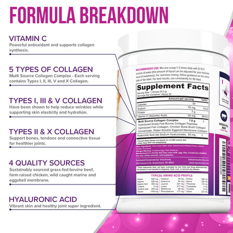 Multi Collagen Protein Powder - Peach Mango &#40;30 Servings&#41;  | GNC