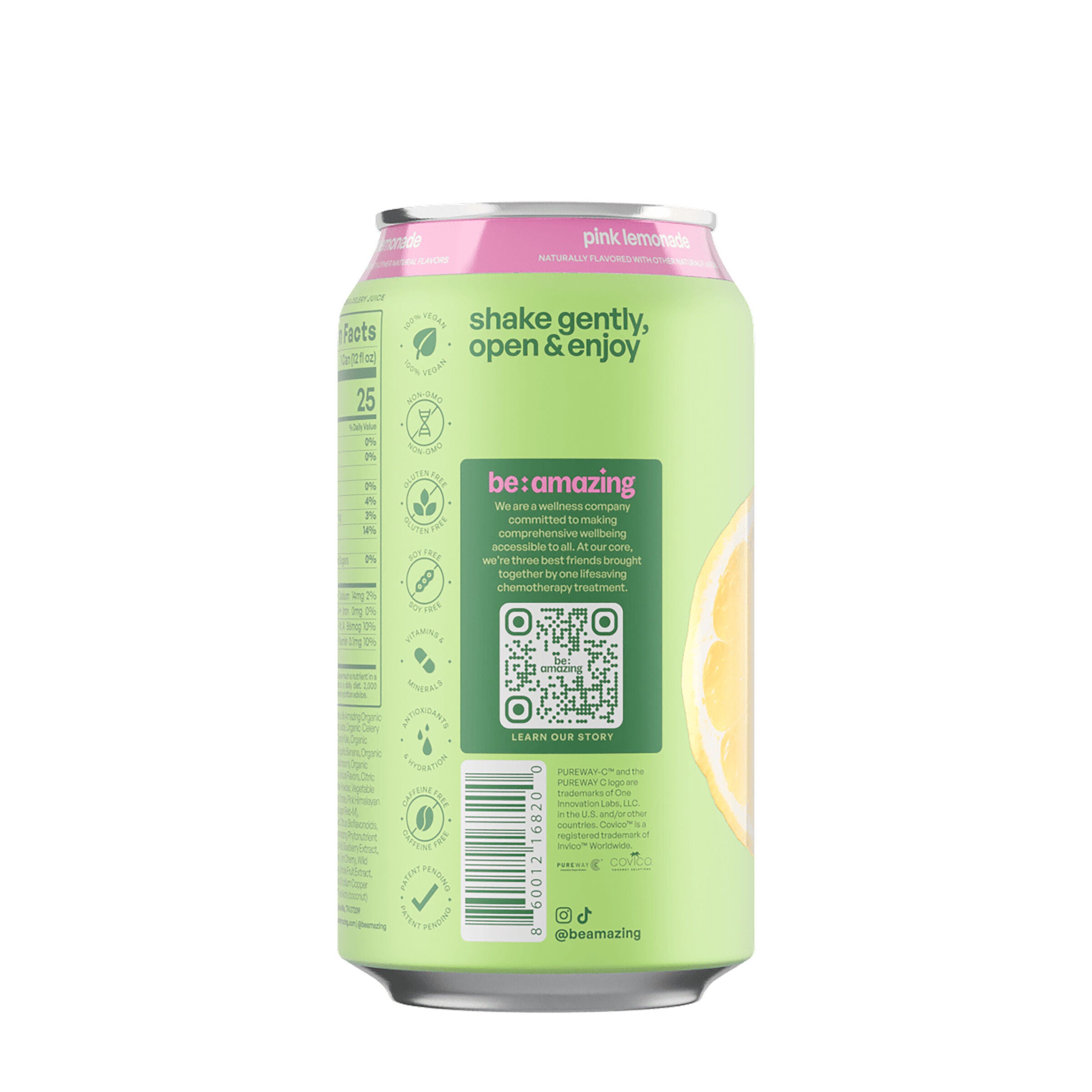 Greens RTD - Pink Lemonade - 12 fl oz (8 Cans)  | GNC