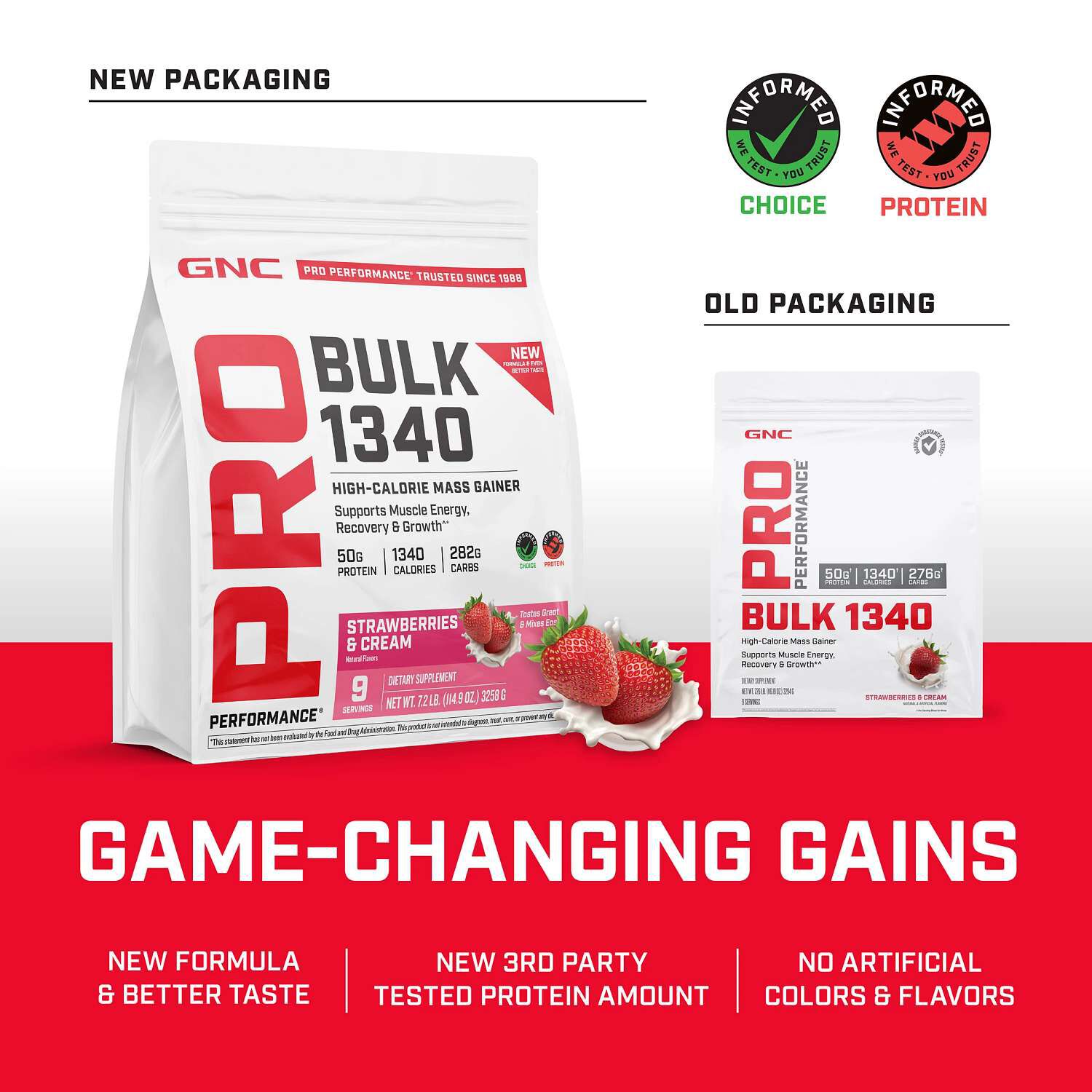 Bulk 1340 - Strawberries and Cream (9 Servings) Strawberries and Cream | GNC