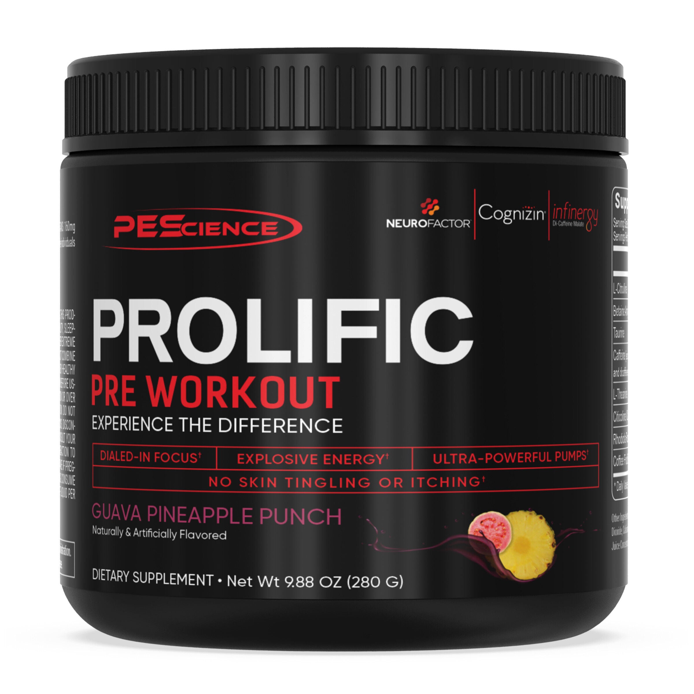 PEScience - Prolific Pre-Workout - Guava Pineapple Punch (40