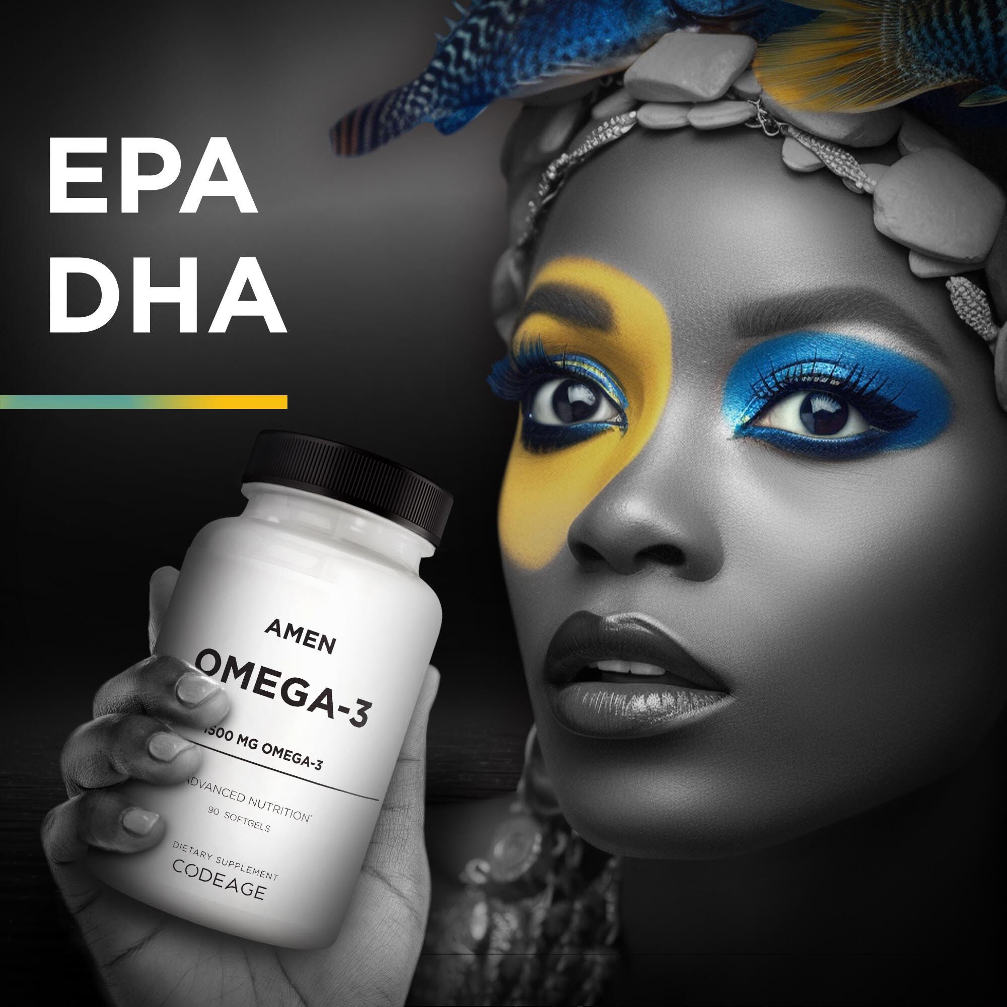 AMEN - Omega-3 1500mg - 90 Softgels (45 Servings)